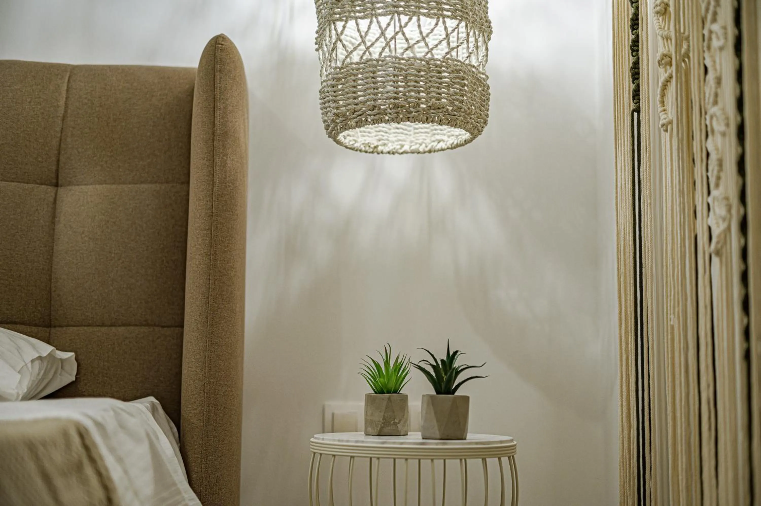 Bed in Eleni Zirganou Studios & Apartments