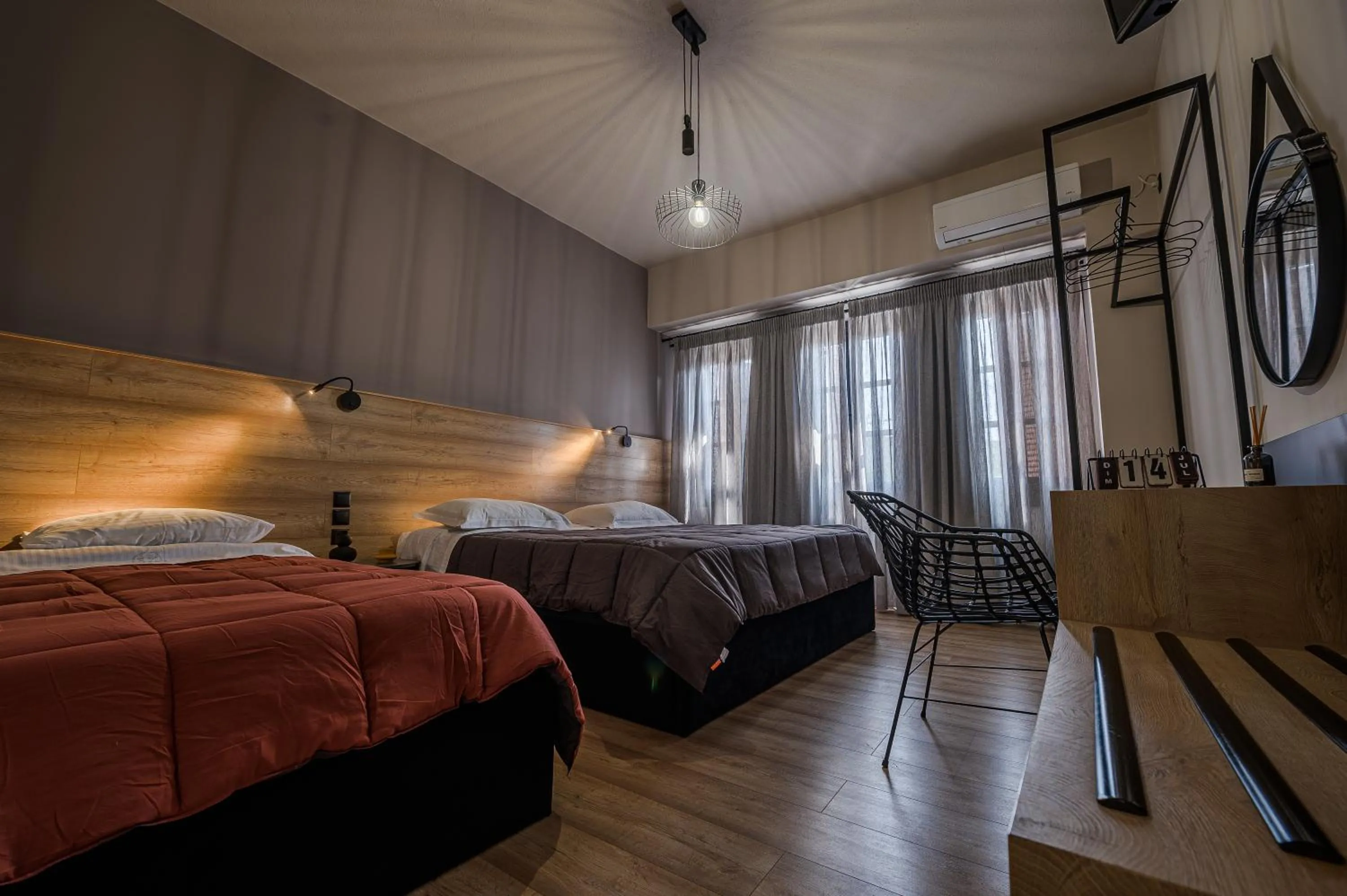 Bed in Eleni Zirganou Studios & Apartments