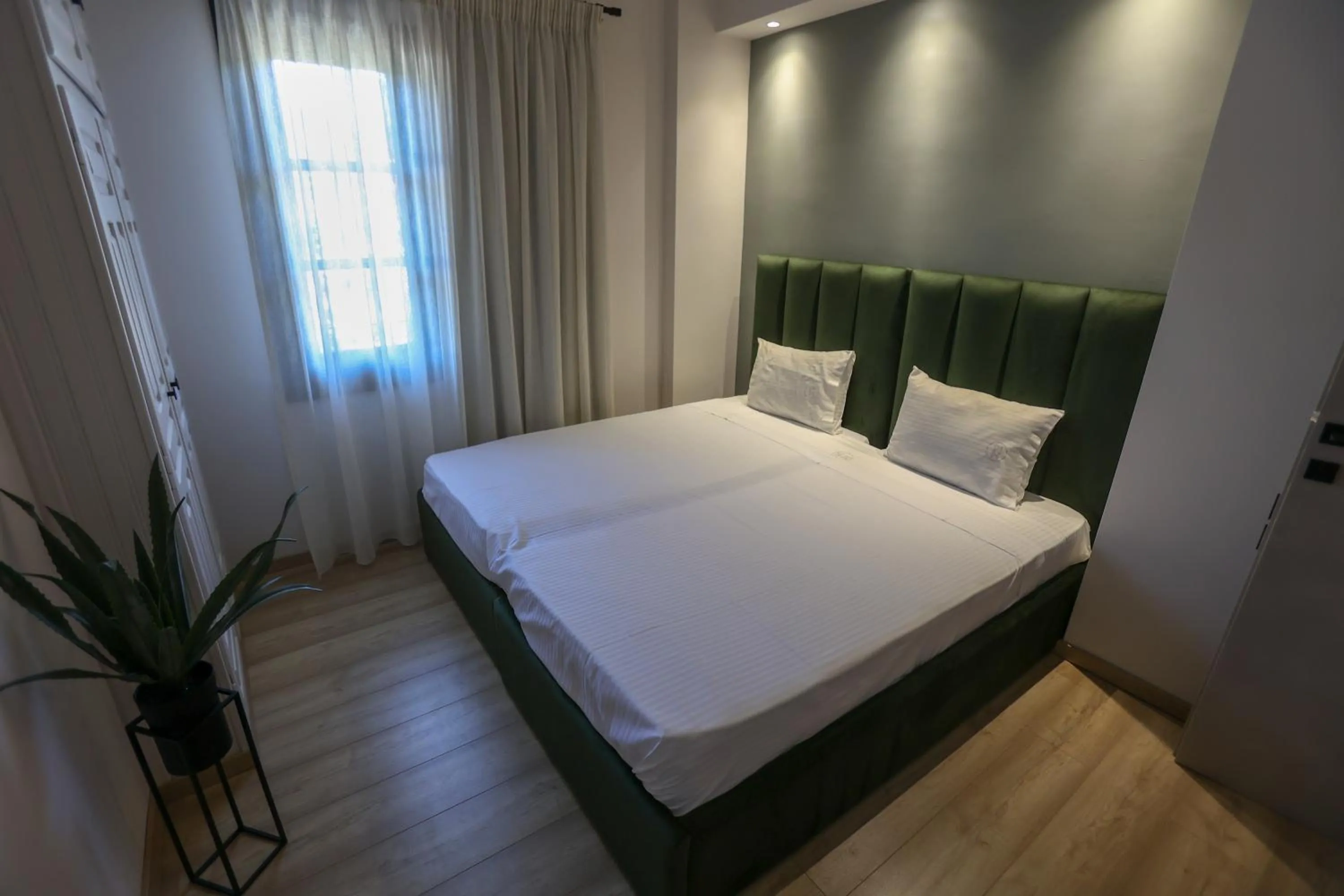 Bed in Eleni Zirganou Studios & Apartments