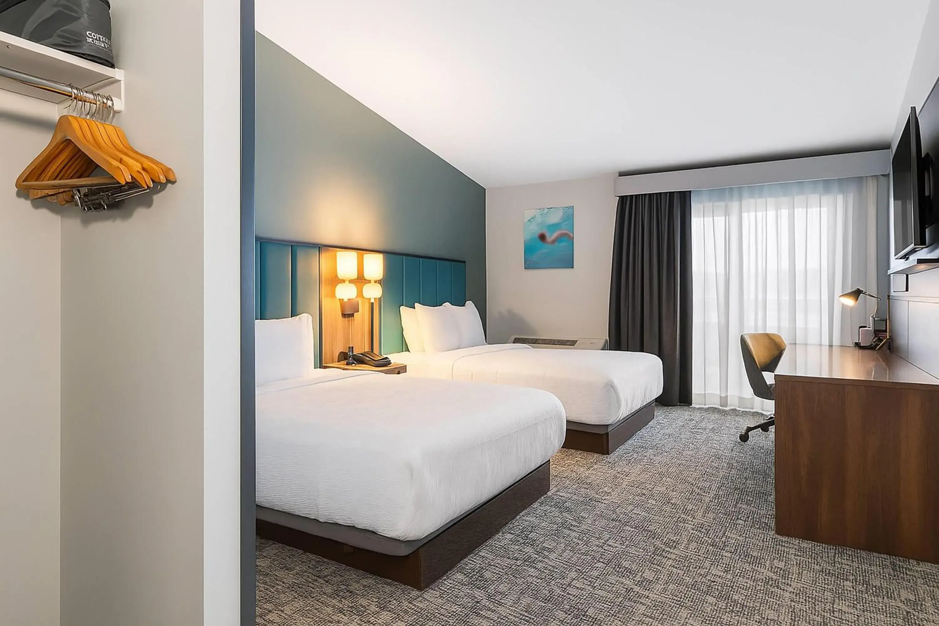 Queen Room with Two Queen Beds - Non-Smoking in Wingate by Wyndham Geneva at SPIRE Academy Queen Room with Two Queen Beds - Non-Smoking in Wingate by Wyndham Geneva at SPIRE Academy