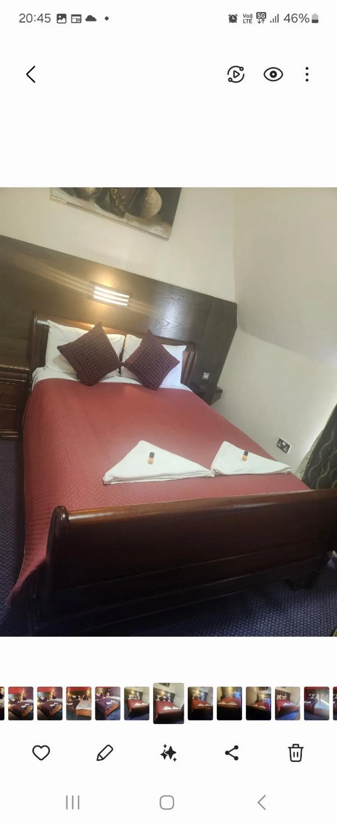 Bed in The Queensberry Hotel