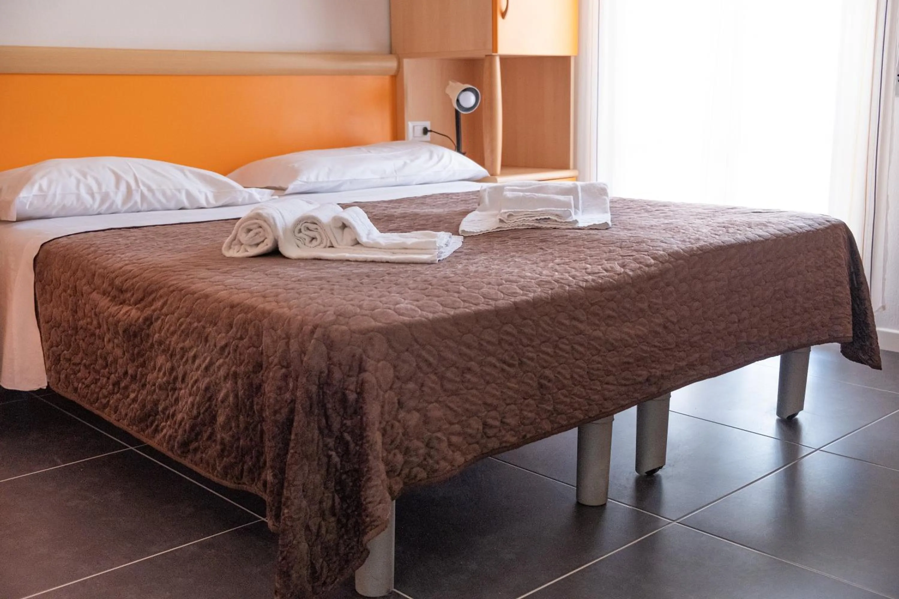 Bed in Hotel Esperia