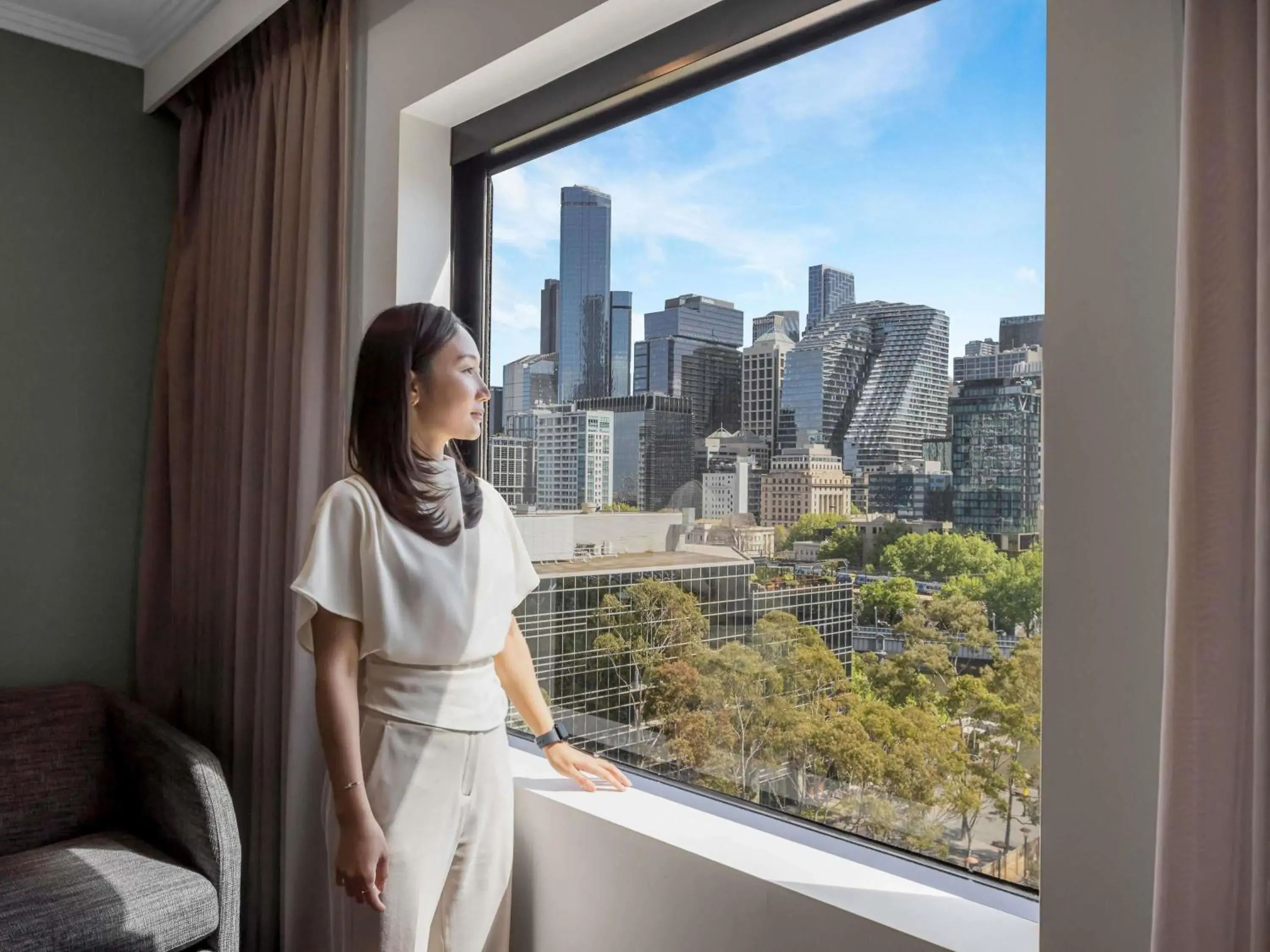 Bedroom in Mercure Melbourne Southbank Bedroom in Mercure Melbourne Southbank
