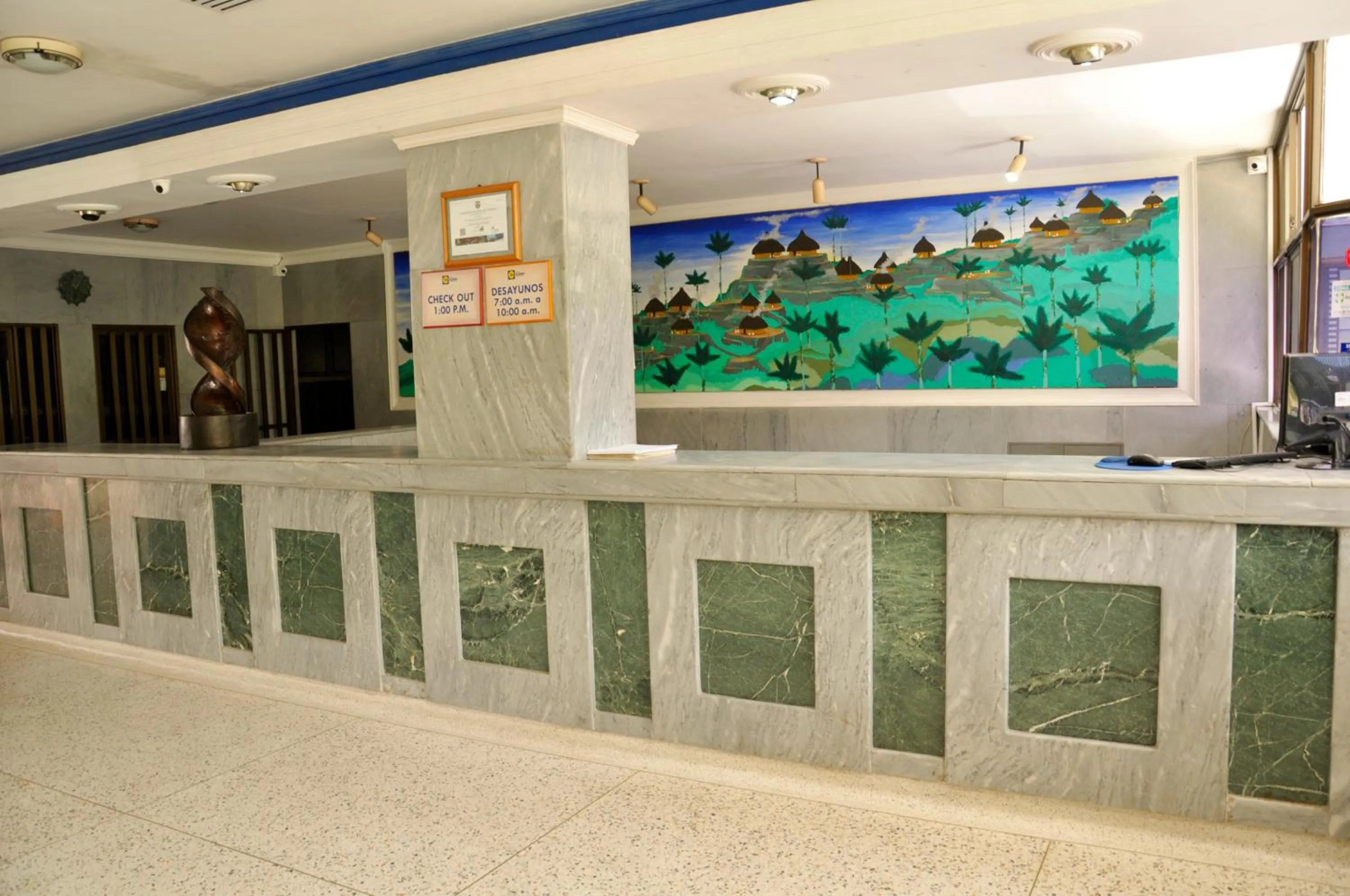 Lobby or reception in Hotel Yuldama Rodadero Inn