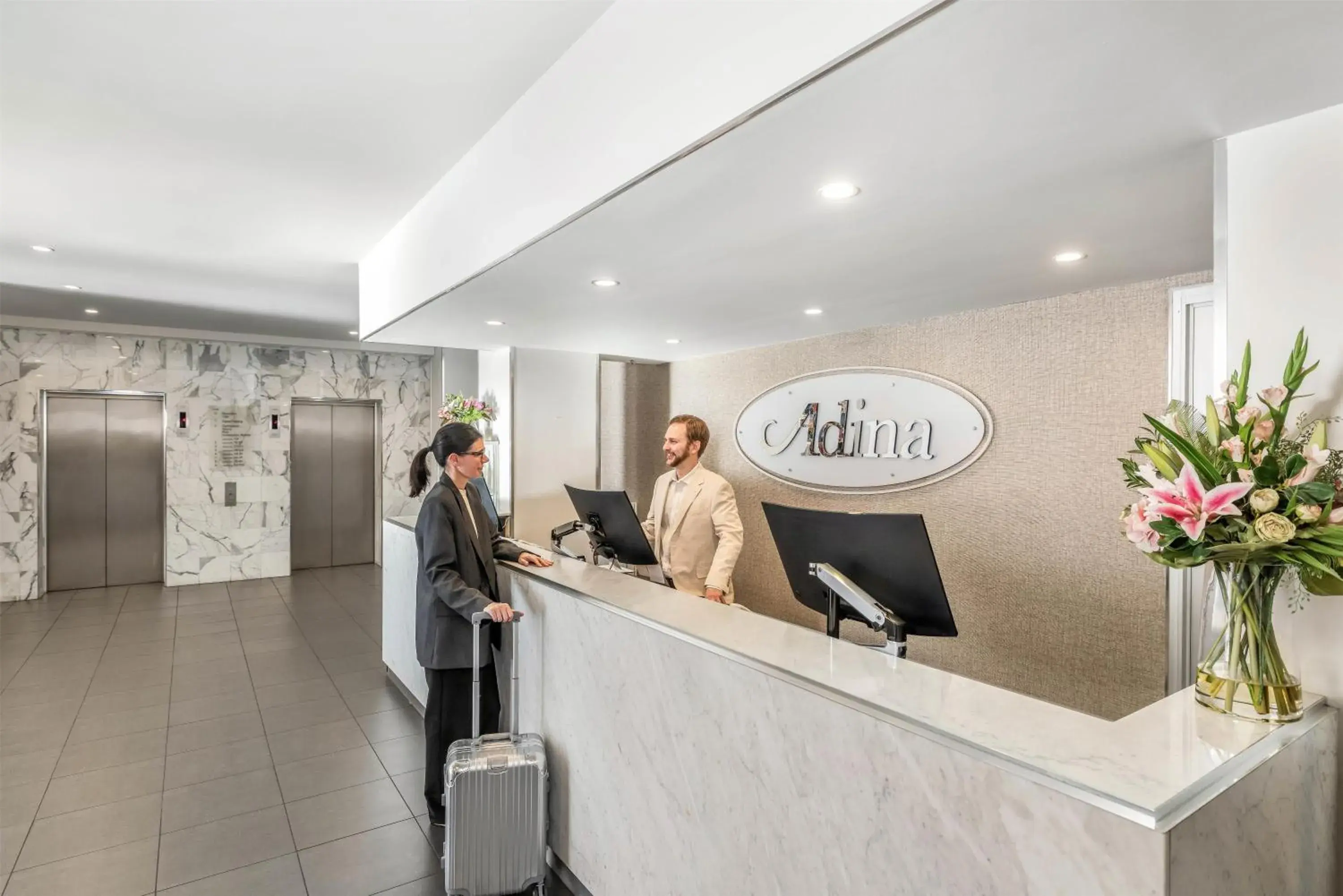 Lobby or reception in Adina Apartment Hotel Perth Barrack Plaza Lobby or reception in Adina Apartment Hotel Perth Barrack Plaza