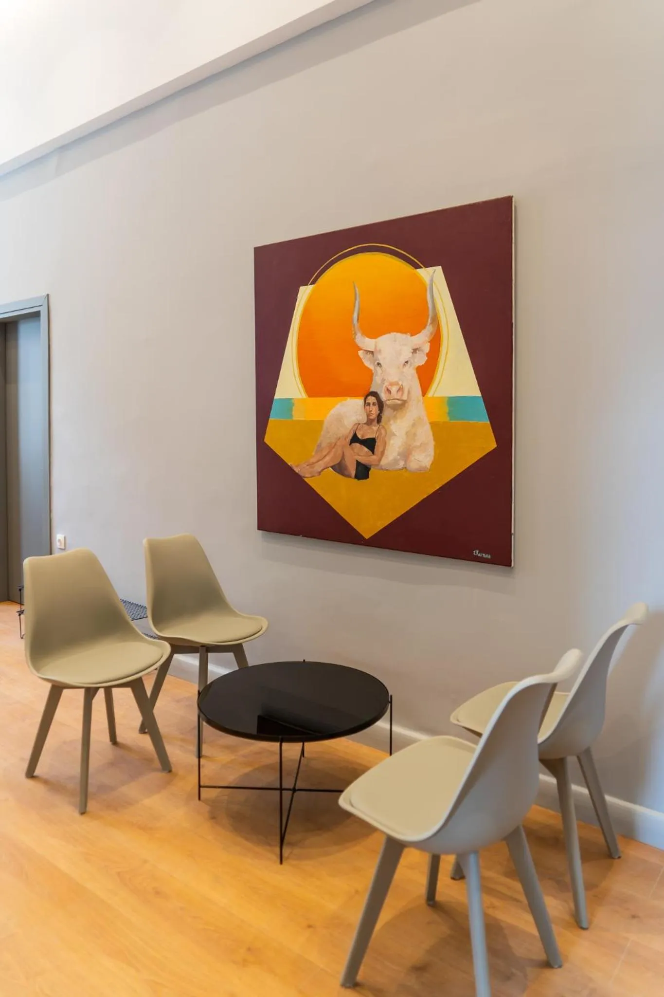 Seating area in Intra Muros Hostel