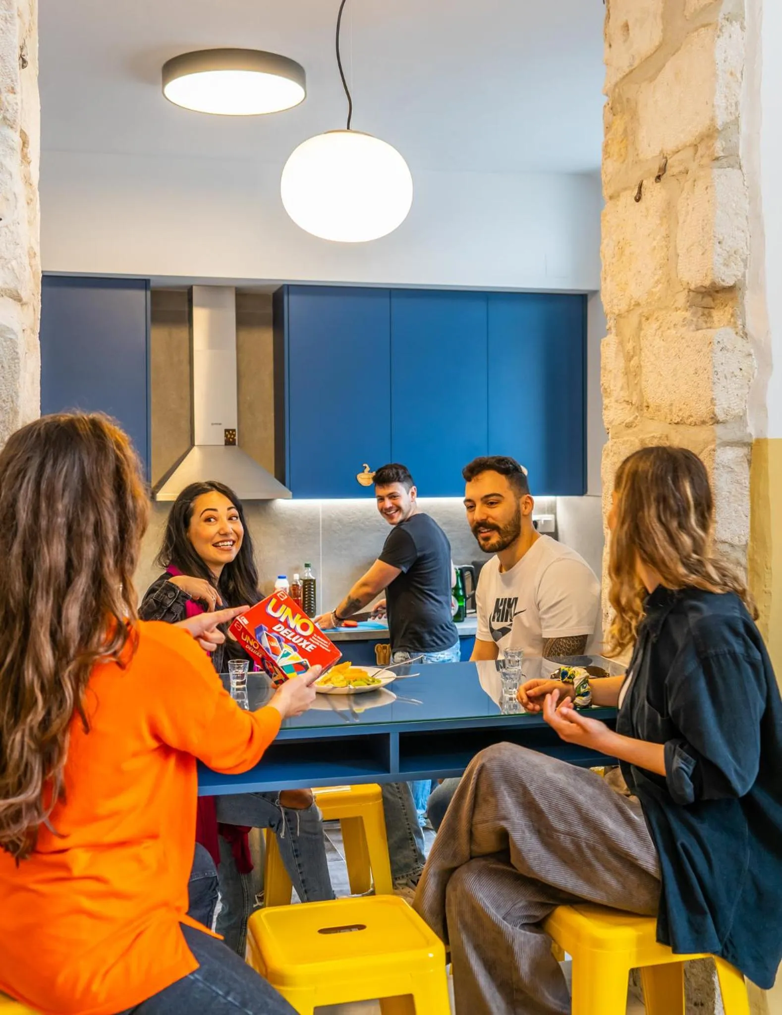 Communal lounge/ TV room in Intra Muros Hostel