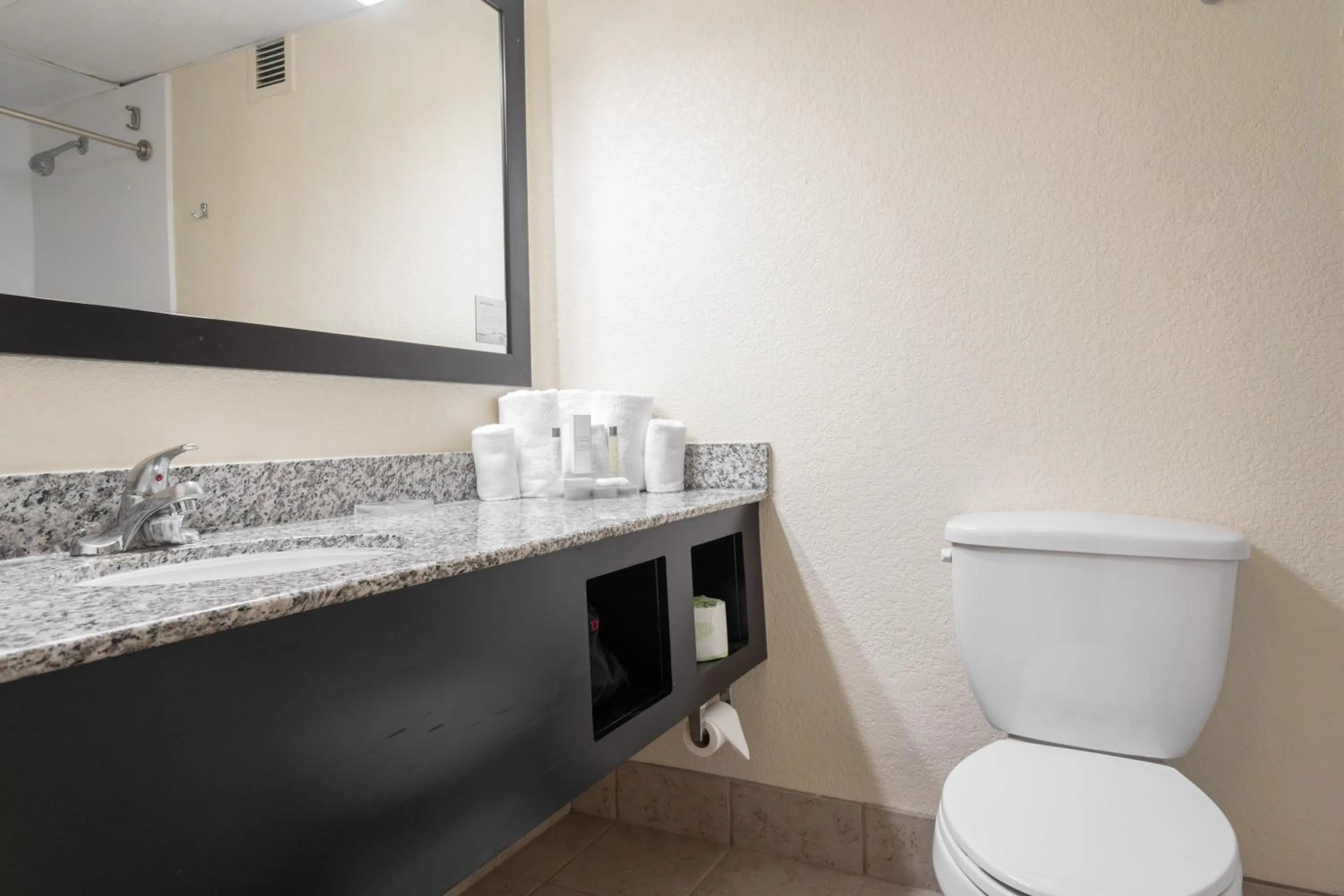 Bathroom in Village Inn Clemmons-Winston Salem, Trademark by Wyndham