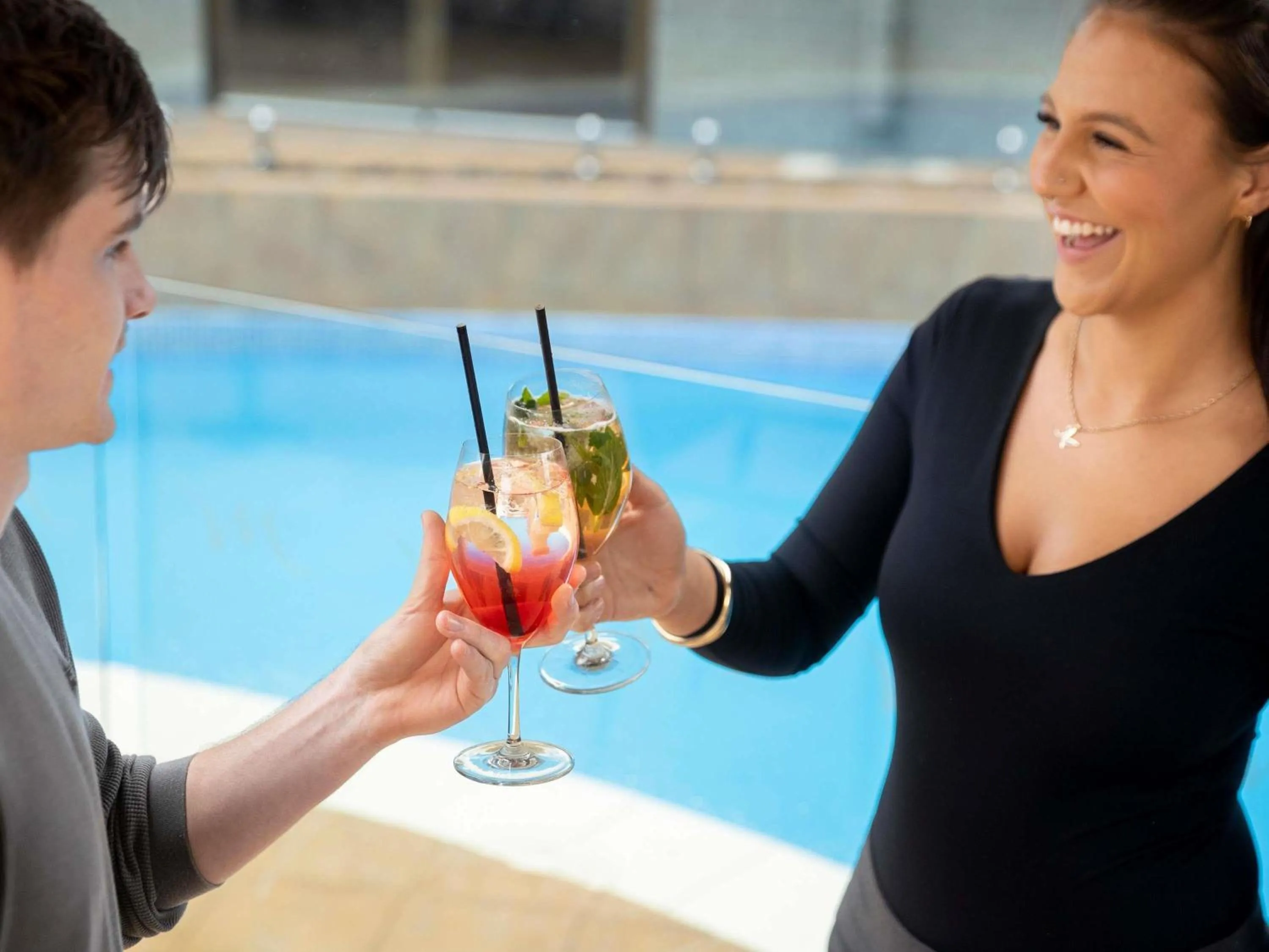 Pool view in Mercure Newcastle