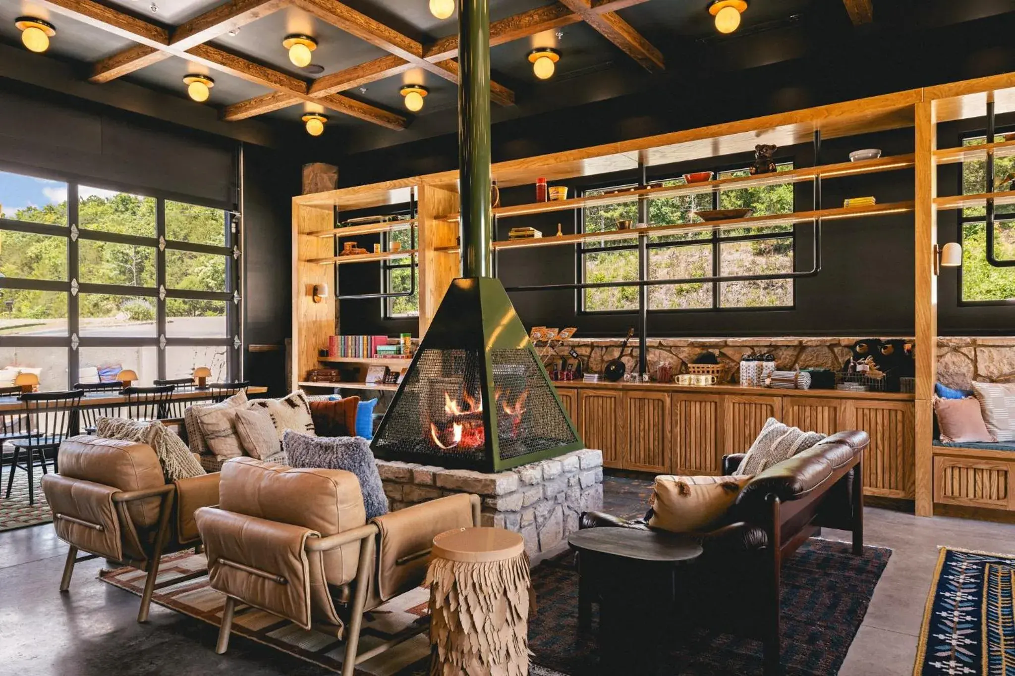 Lobby or reception in The Ozarker Lodge Lobby or reception in The Ozarker Lodge