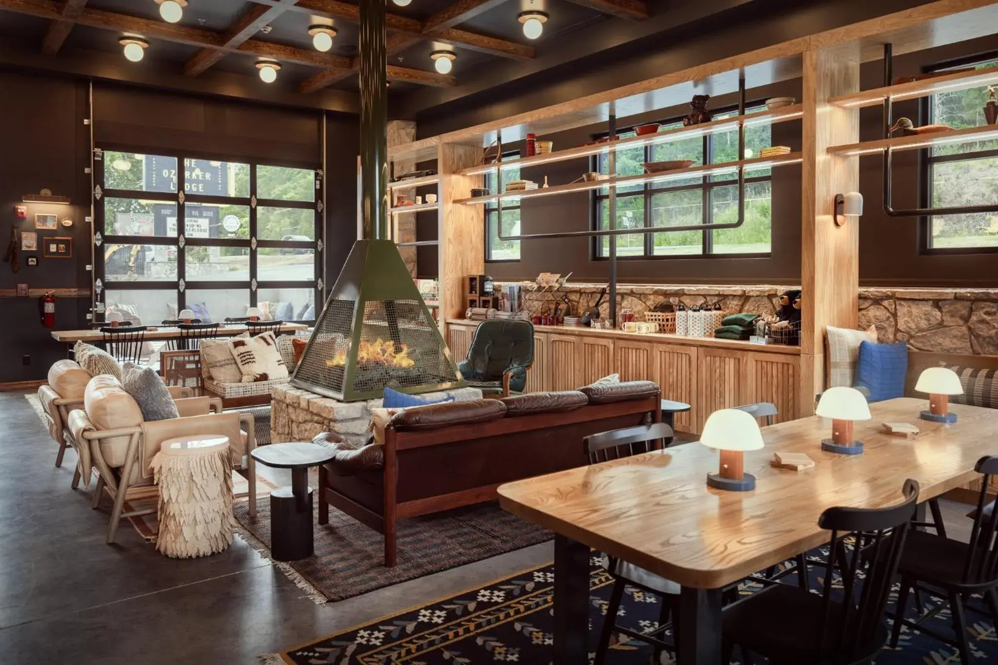 Lobby or reception in The Ozarker Lodge Lobby or reception in The Ozarker Lodge