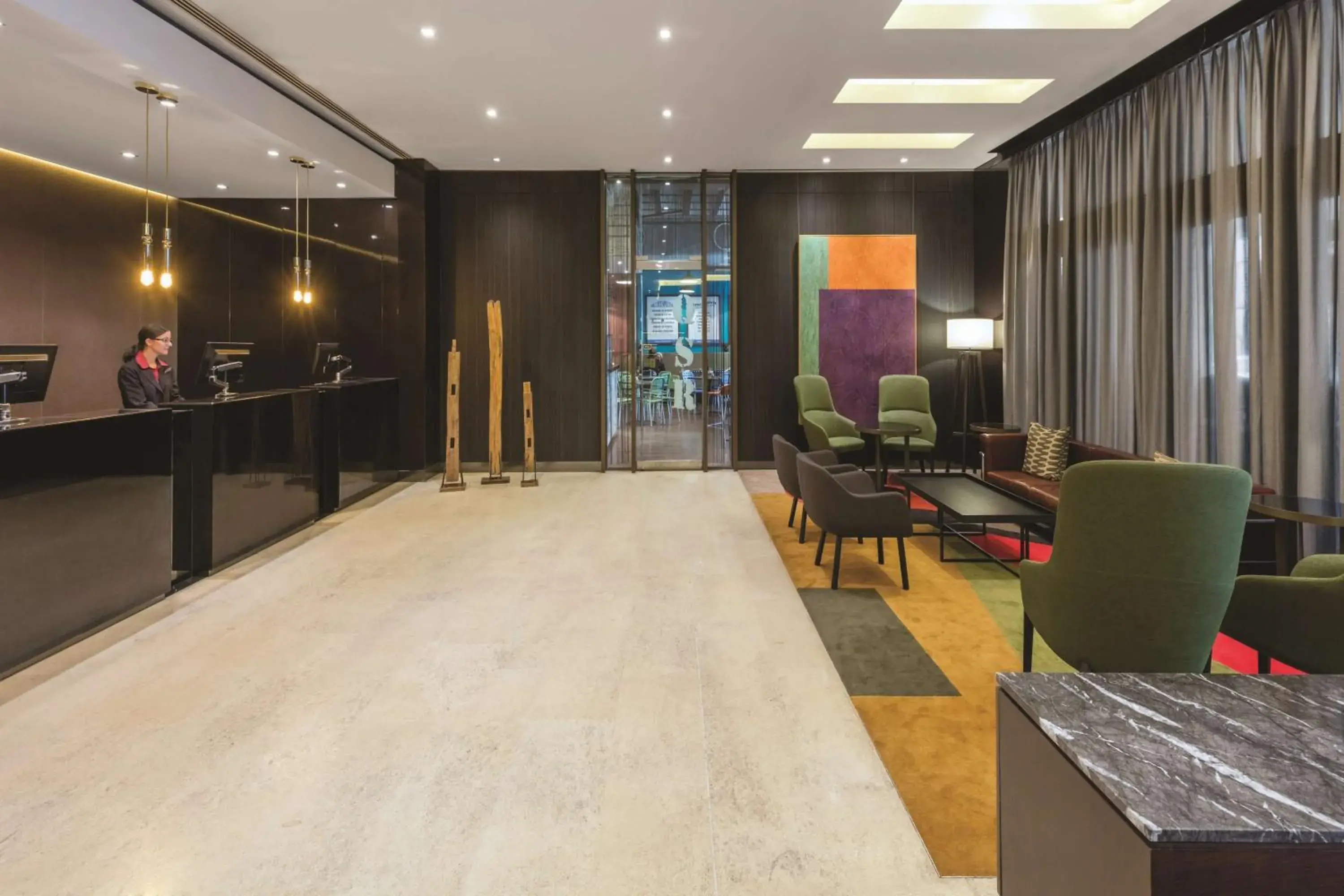 Lobby or reception in Adina Apartment Hotel Melbourne Lobby or reception in Adina Apartment Hotel Melbourne