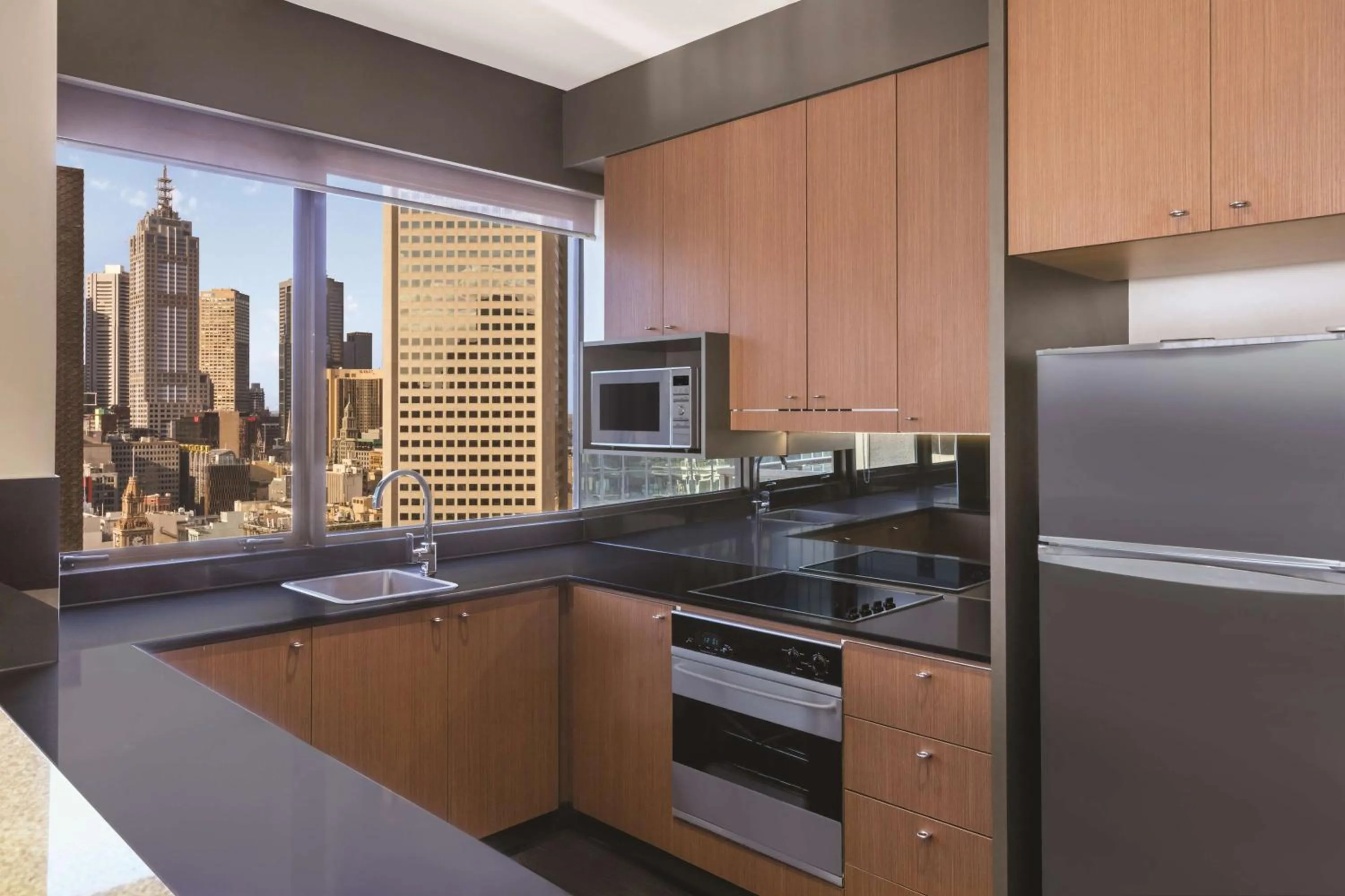 Kitchen or kitchenette in Adina Apartment Hotel Melbourne