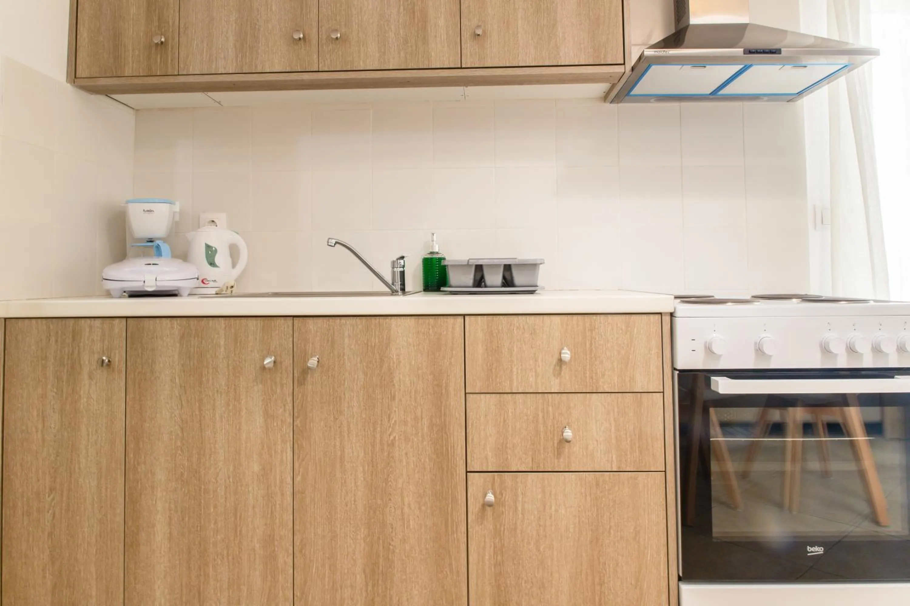 Kitchen or kitchenette in Argiri Apartments & Suites