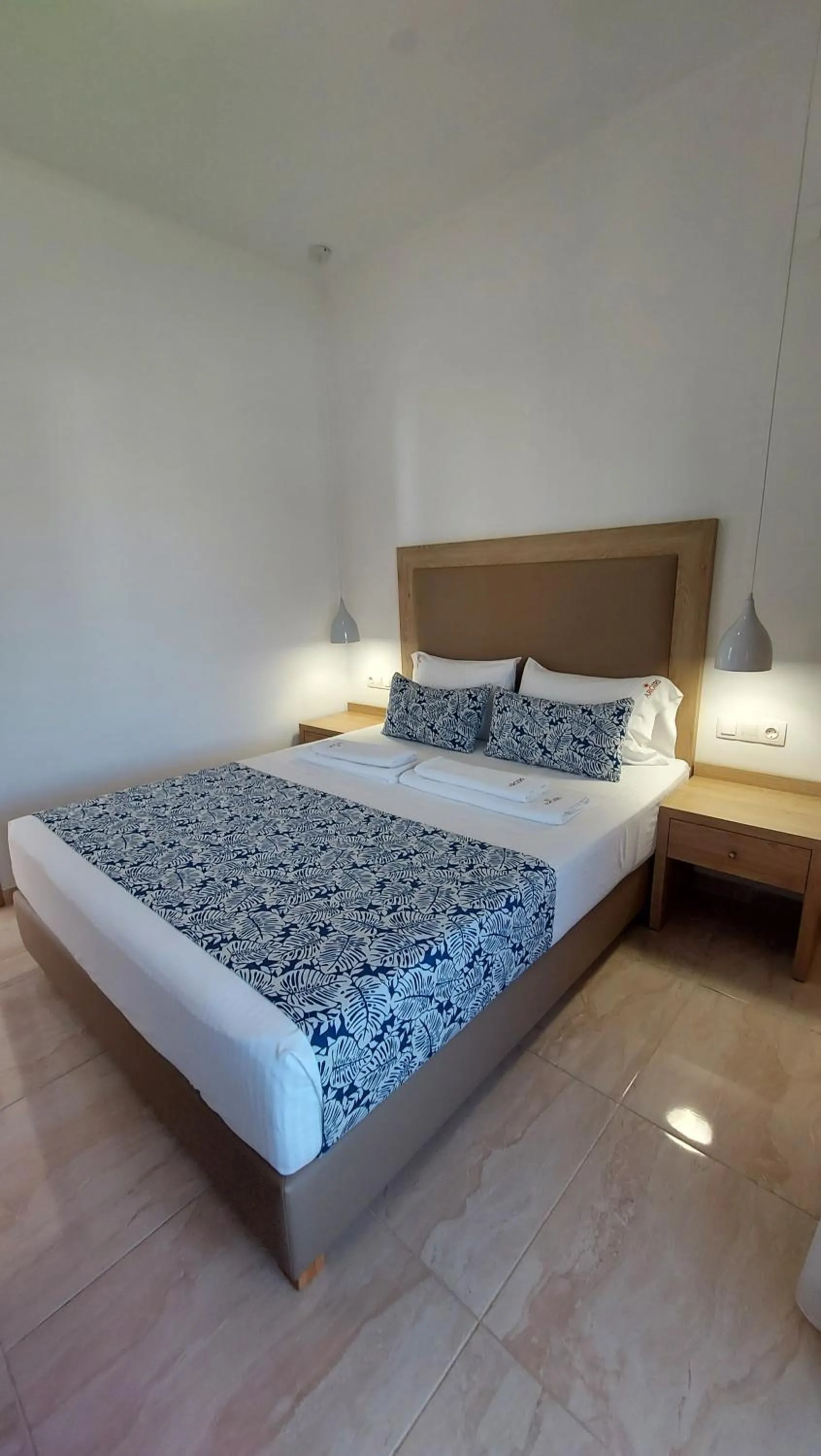 Bed in Argiri Apartments & Suites