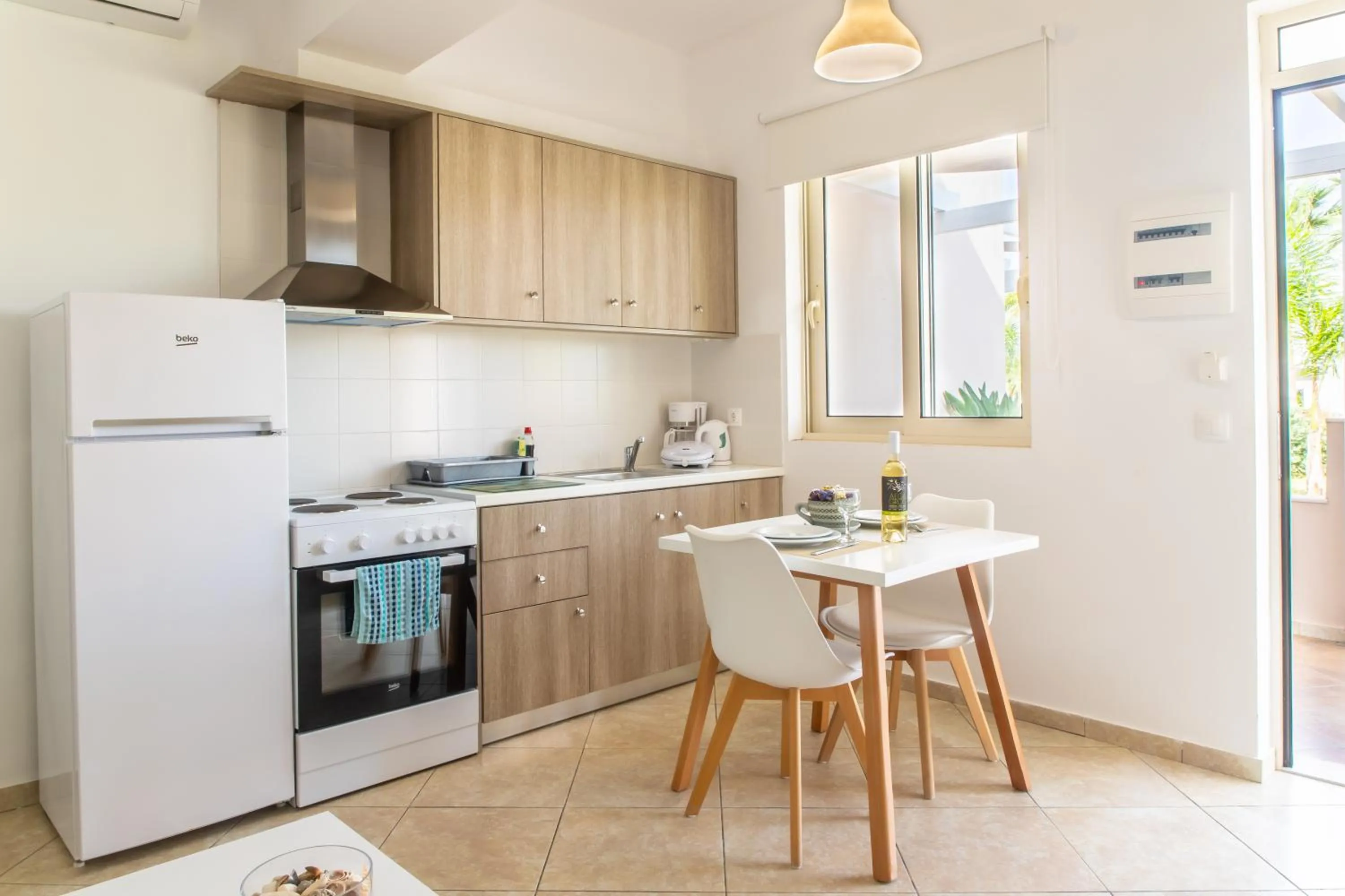 Kitchen or kitchenette in Argiri Apartments & Suites