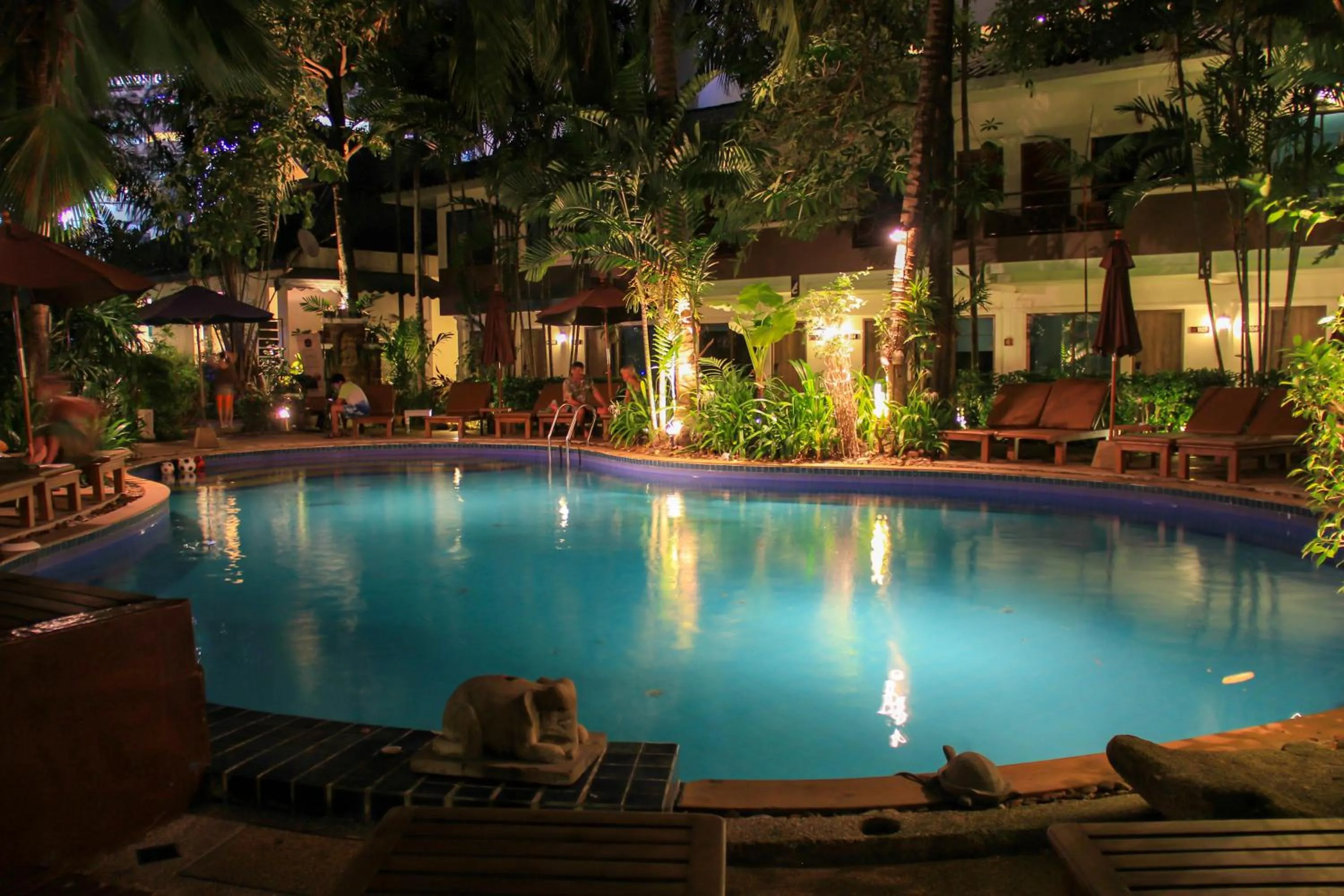 Pool view in The Viridian Resort Patong