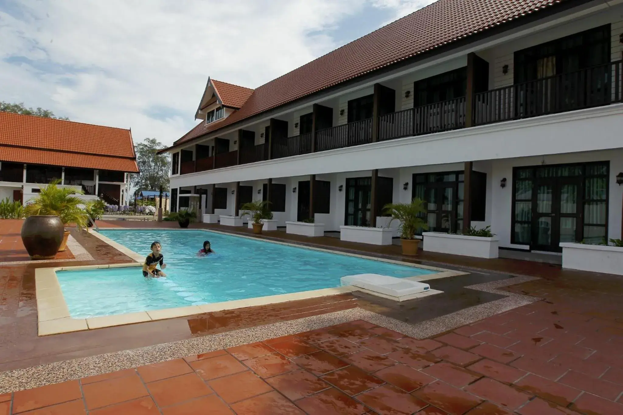 Pool view in The Manor Beach Resort Besut Pool view in The Manor Beach Resort Besut