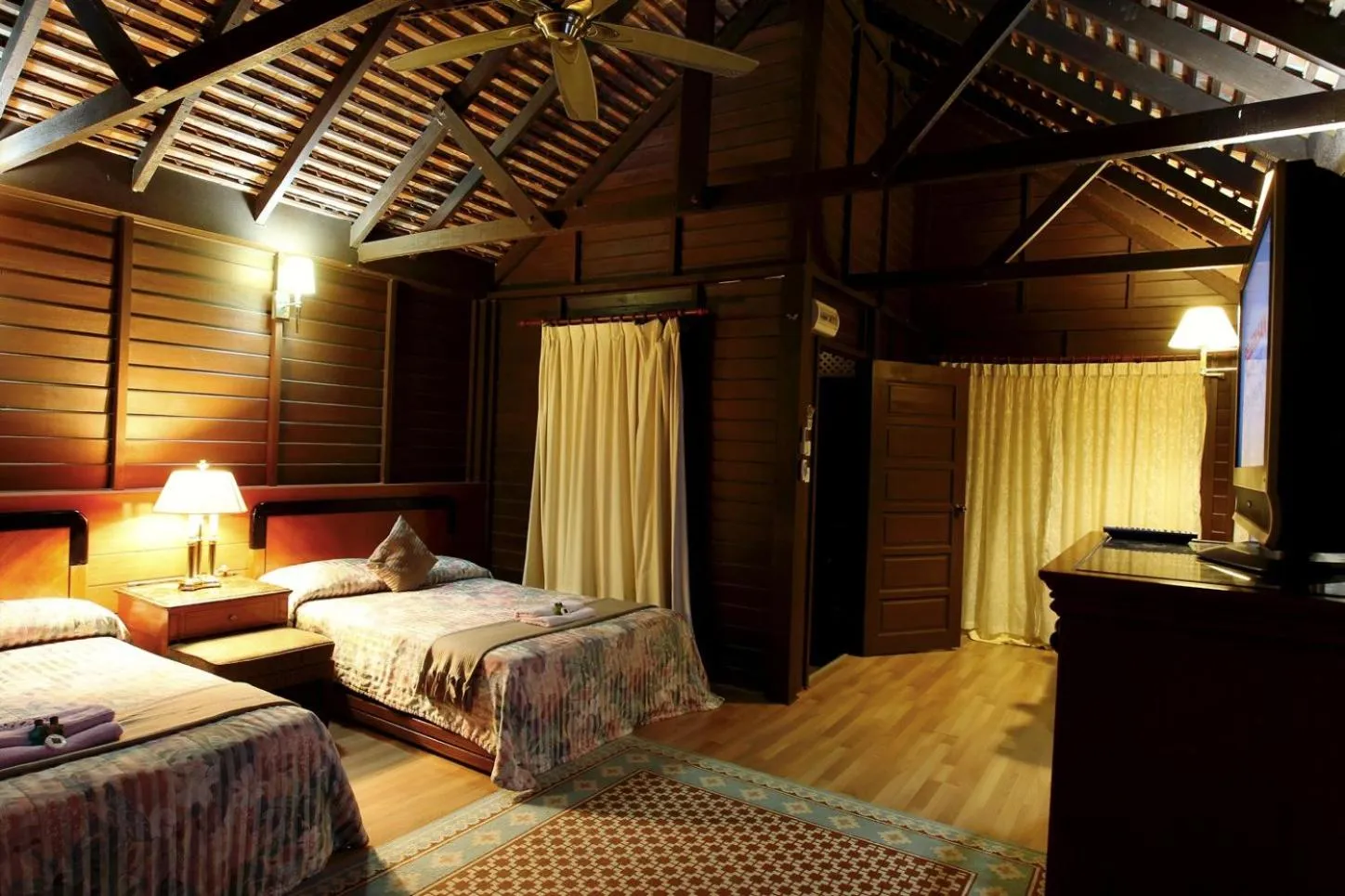Living room, Bed in The Manor Beach Resort Besut