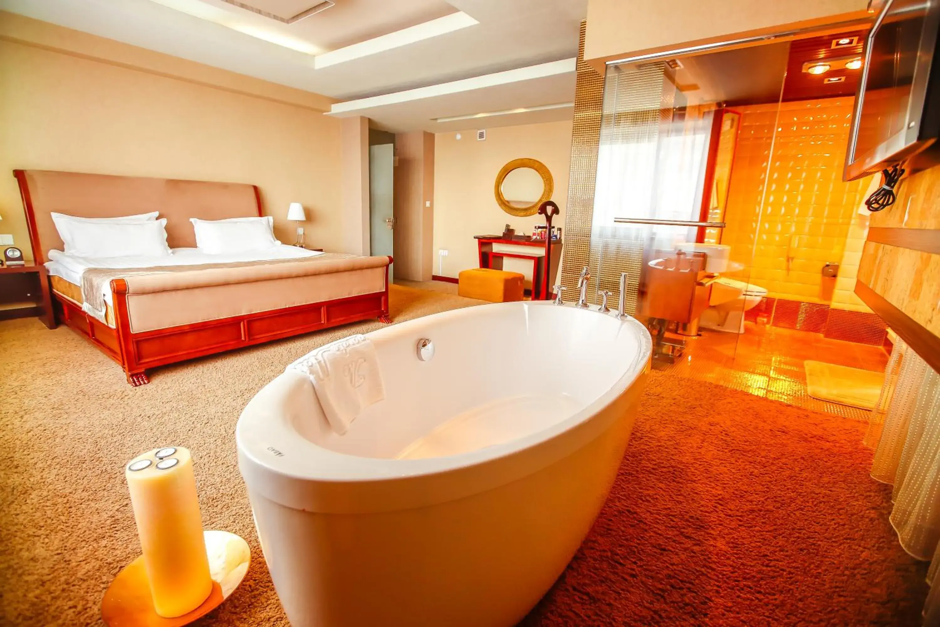 Bed in The Corporate Hotel Bed in The Corporate Hotel