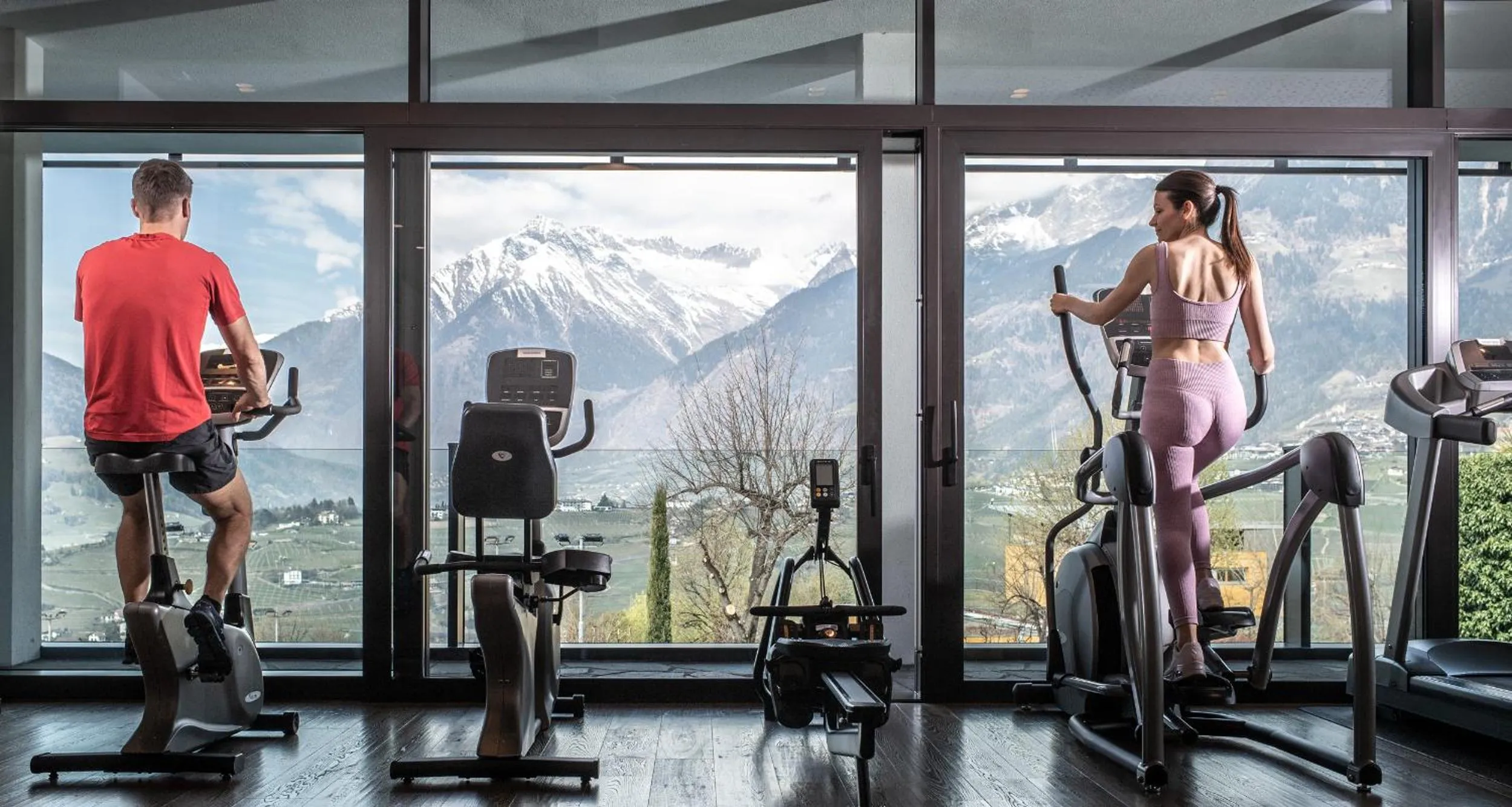 Fitness centre/facilities in Hotel Mitterplatt (Schenna Resort)