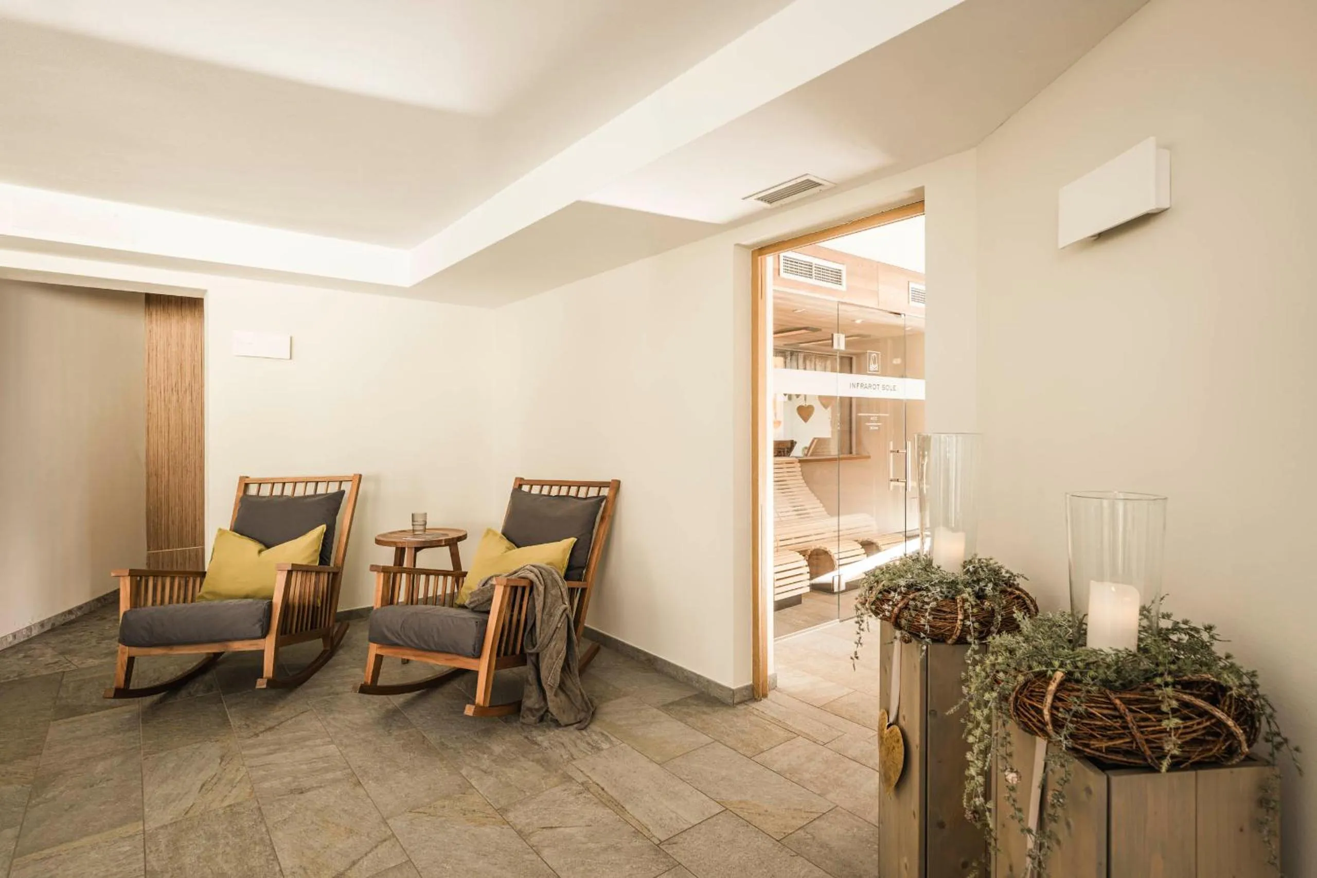 Spa and wellness centre/facilities in Hotel Mitterplatt (Schenna Resort)