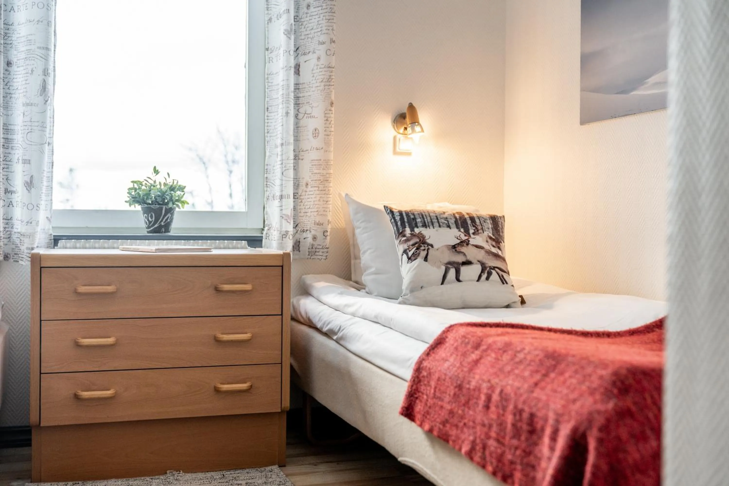 Bed in Lövåsgårdens Fjällhotell