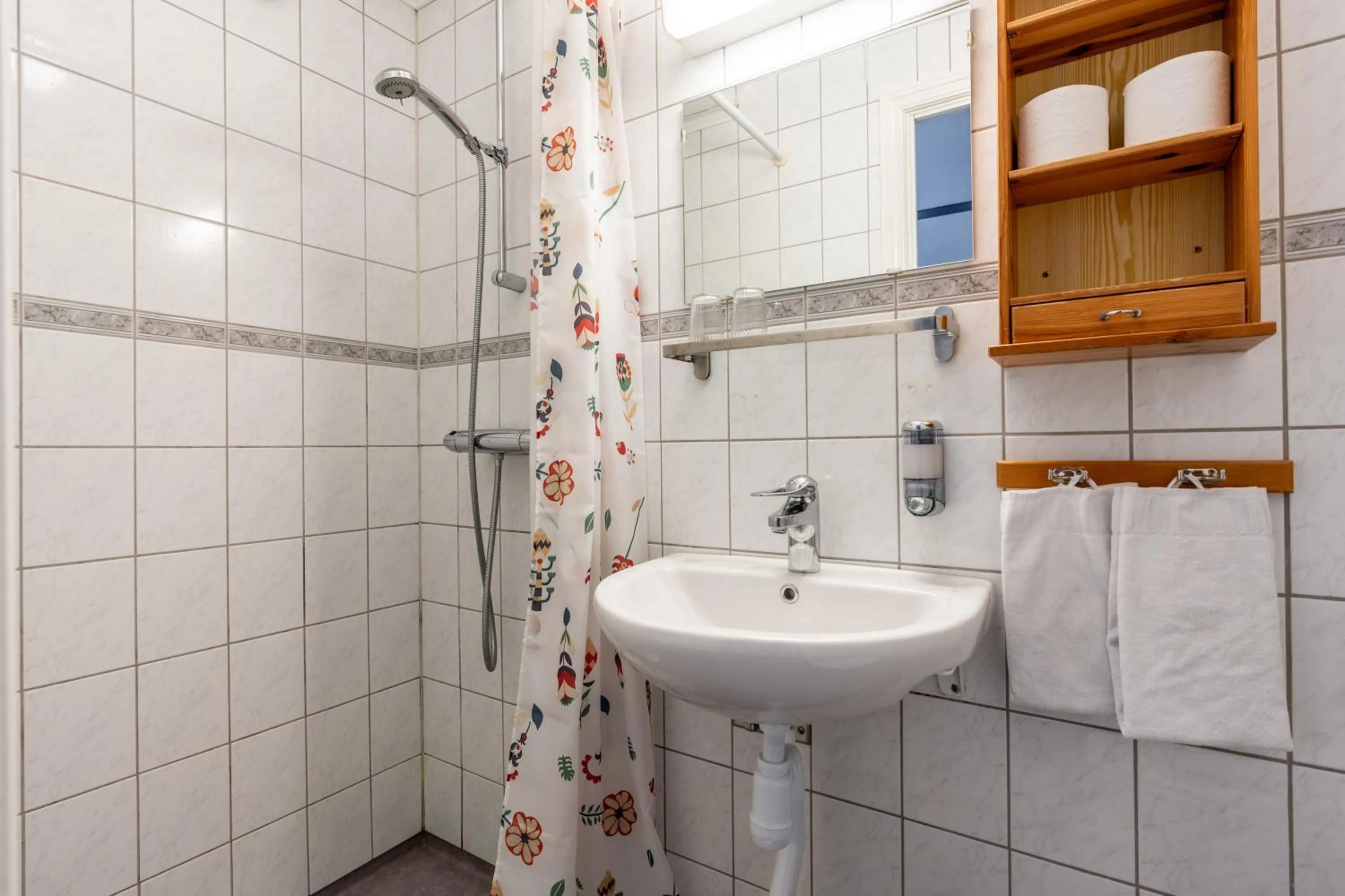 Shower in Lövåsgårdens Fjällhotell