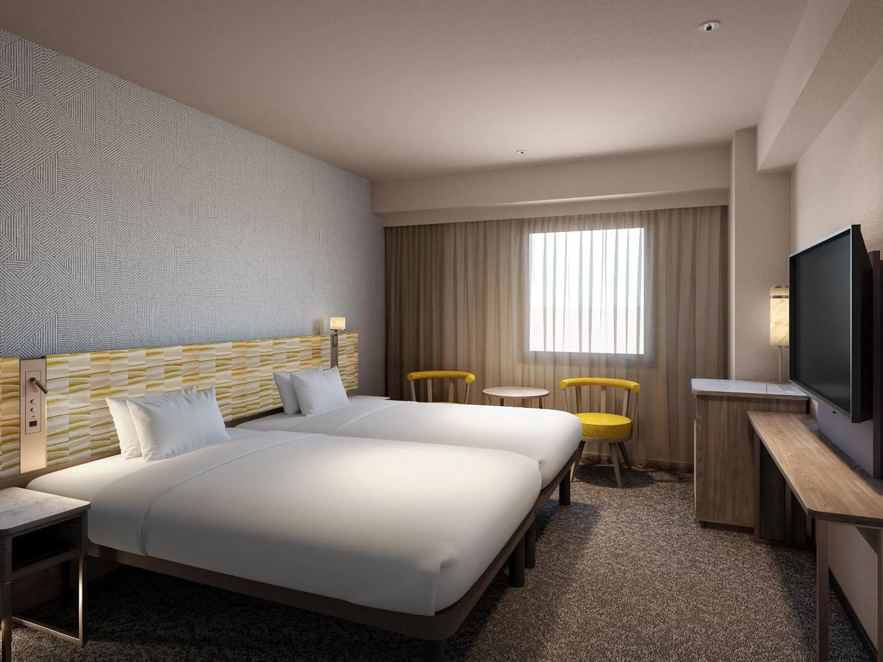 Bed in Mitsui Garden Hotel Okayama Bed in Mitsui Garden Hotel Okayama