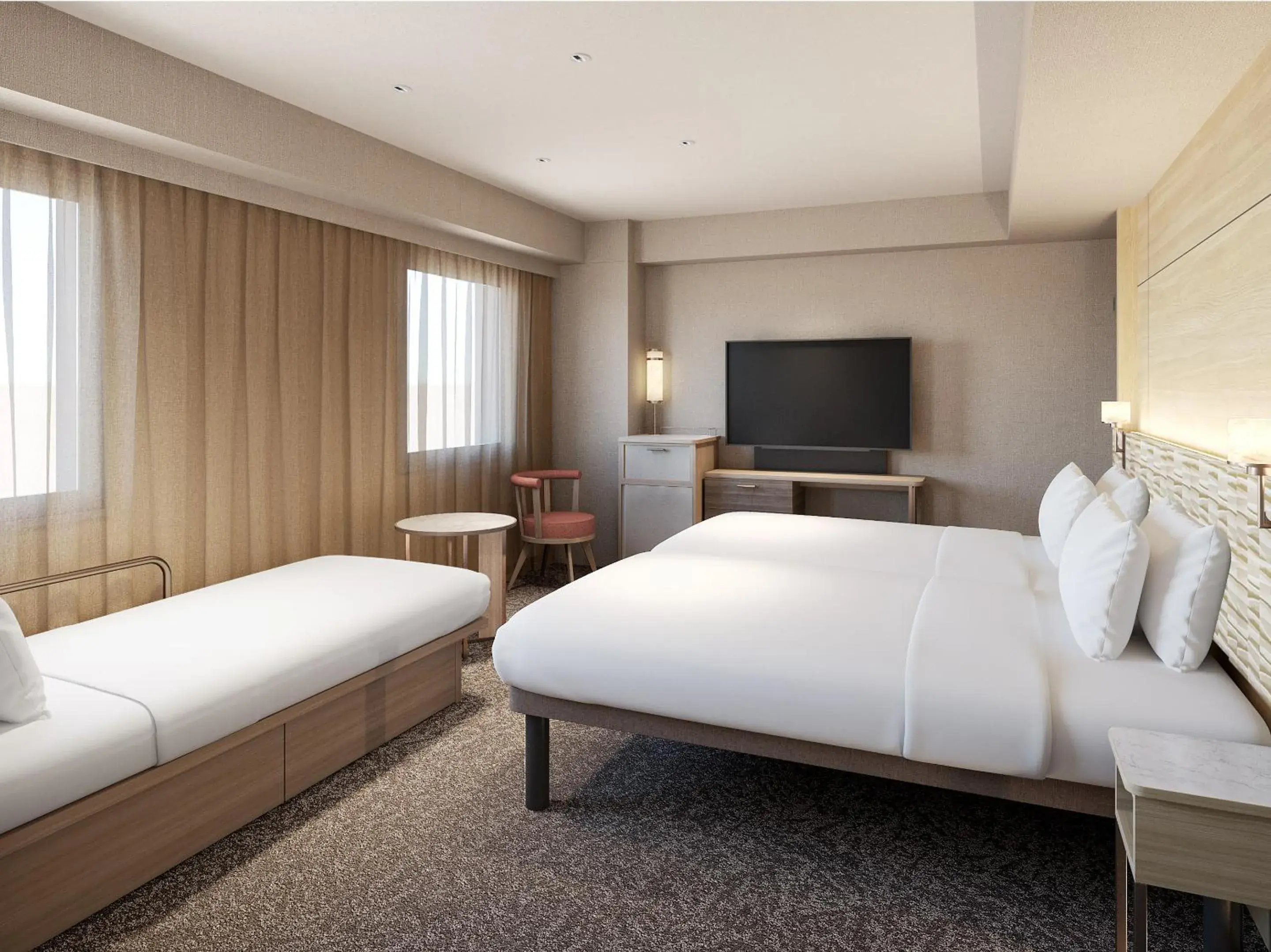 Bed in Mitsui Garden Hotel Okayama Bed in Mitsui Garden Hotel Okayama