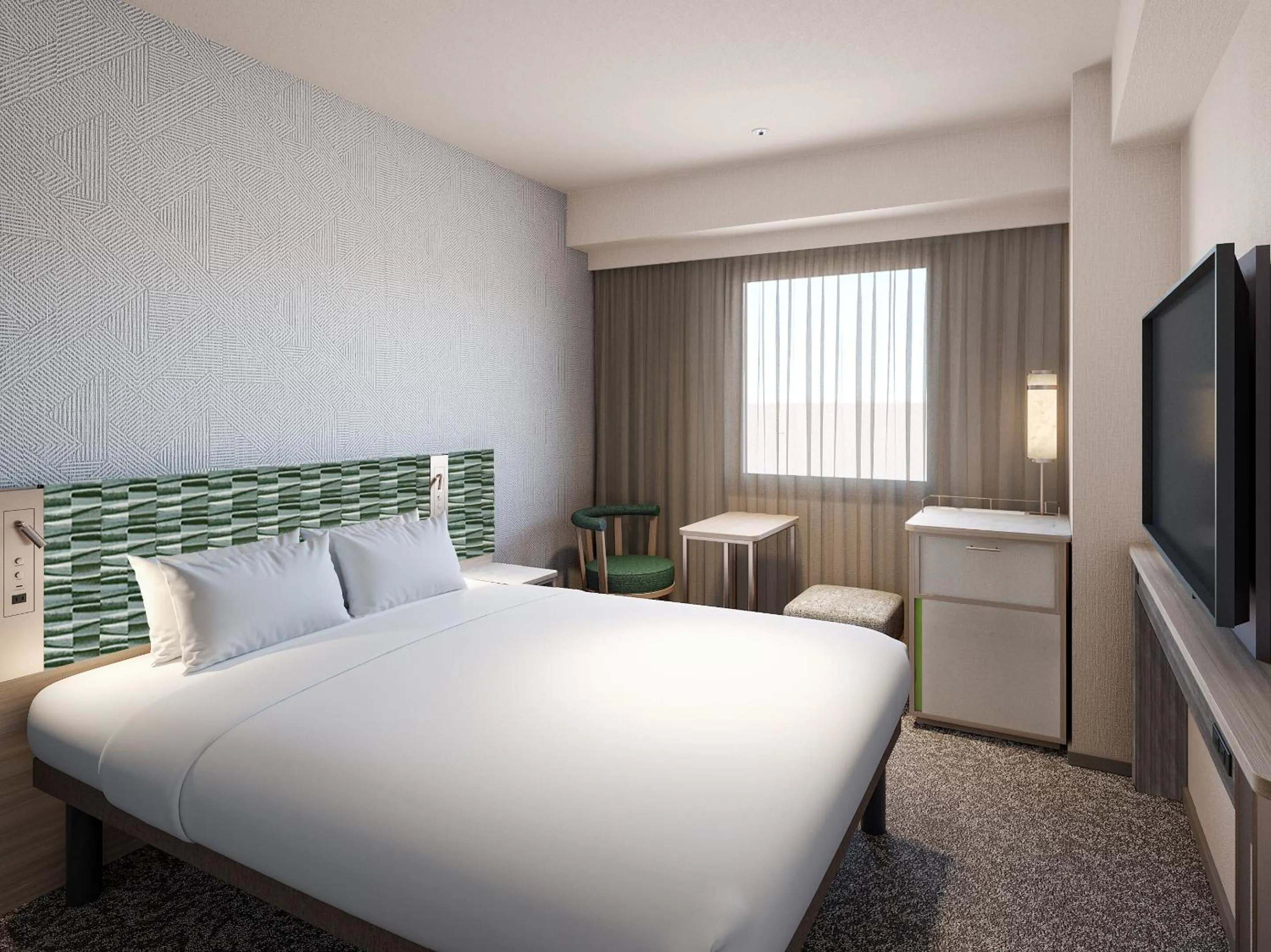 Bed in Mitsui Garden Hotel Okayama