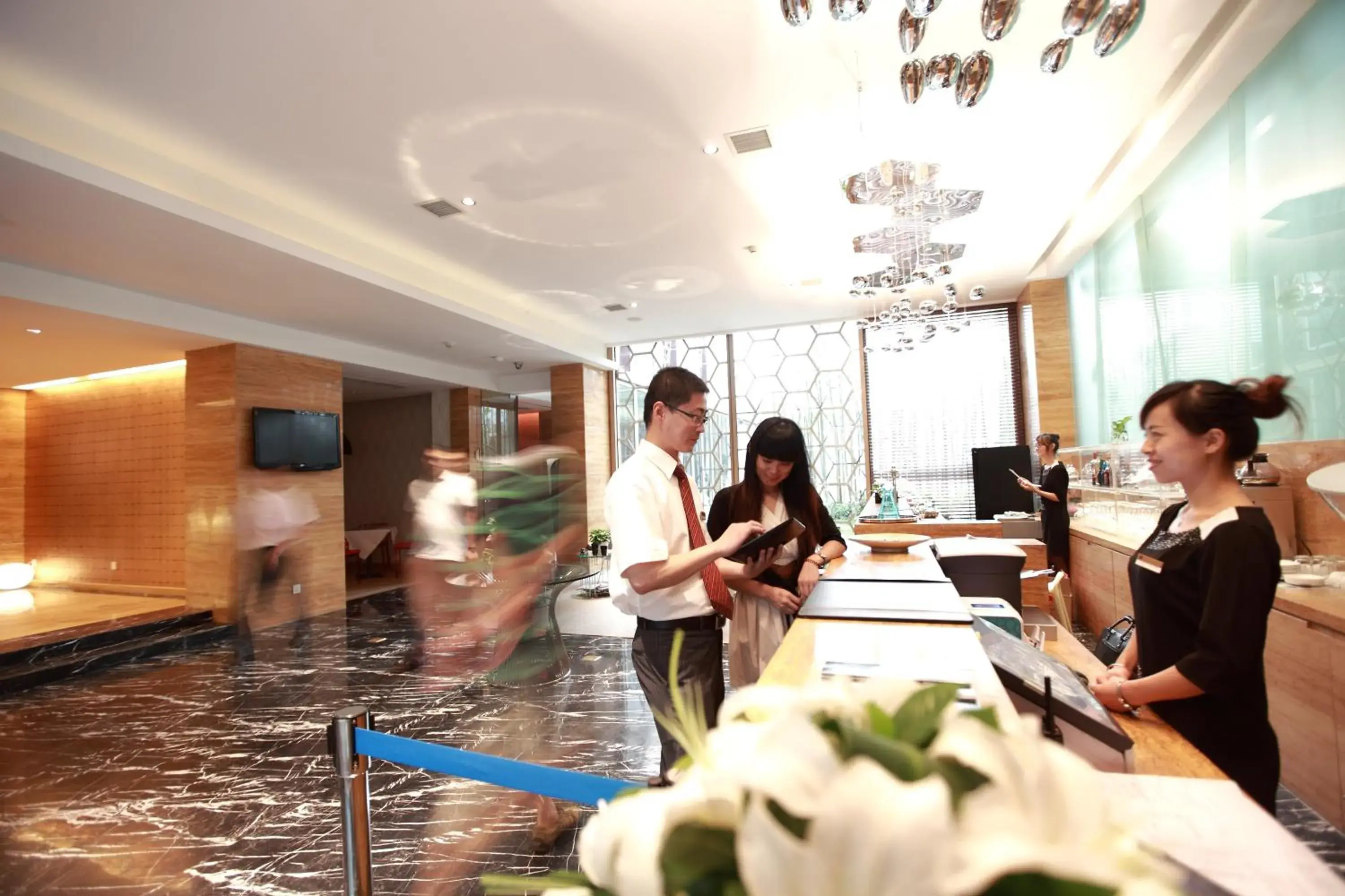 Lobby or reception in H-Hotel Riverside Chengdu