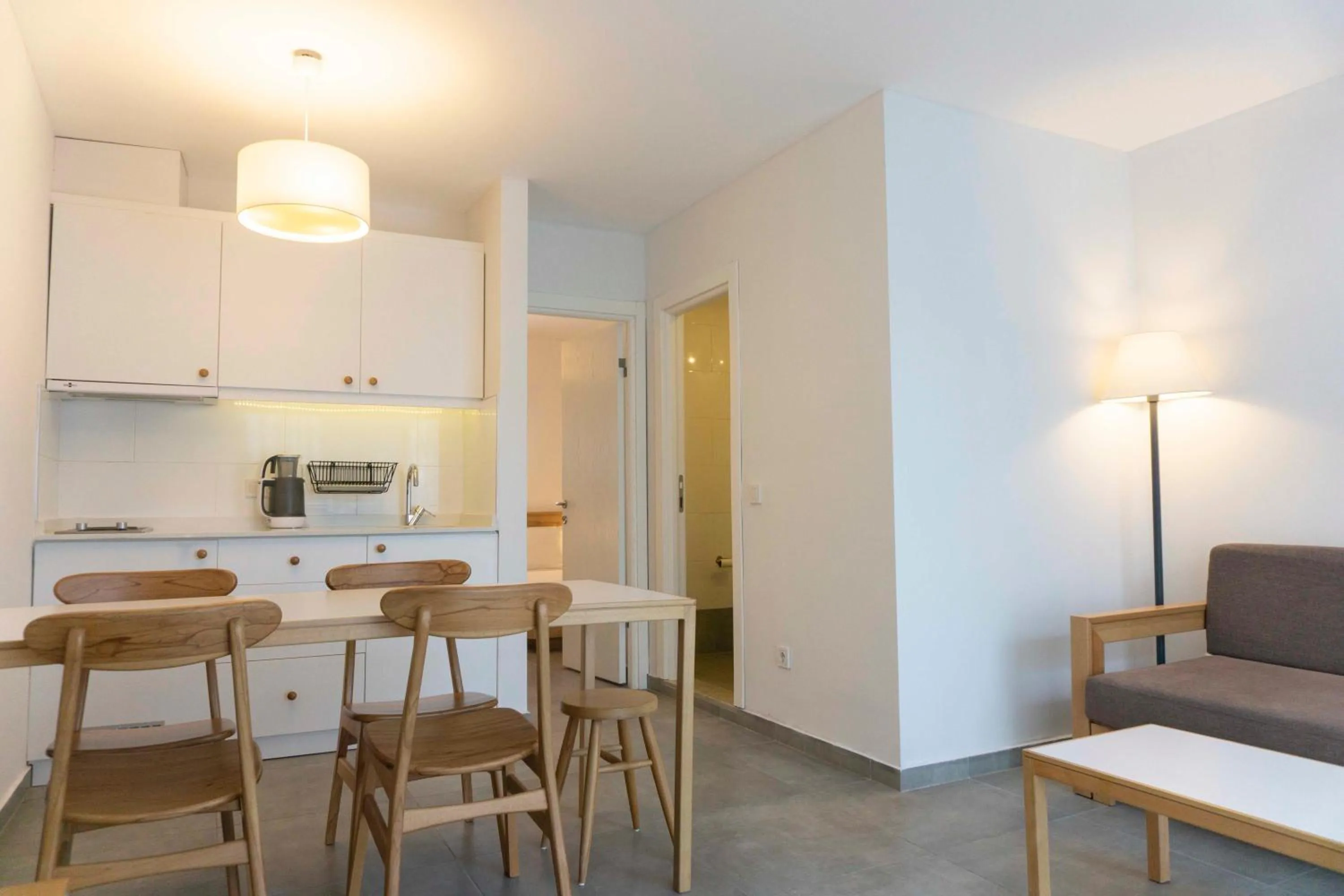 Kitchen or kitchenette in Daphnis Hotel