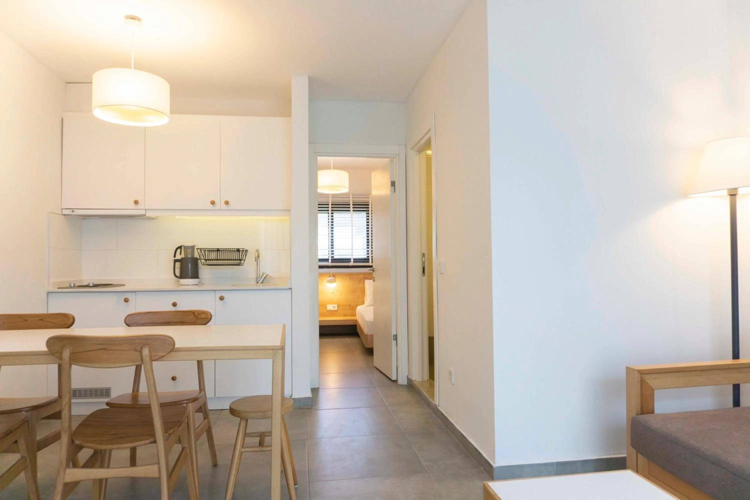 Kitchen or kitchenette in Daphnis Hotel