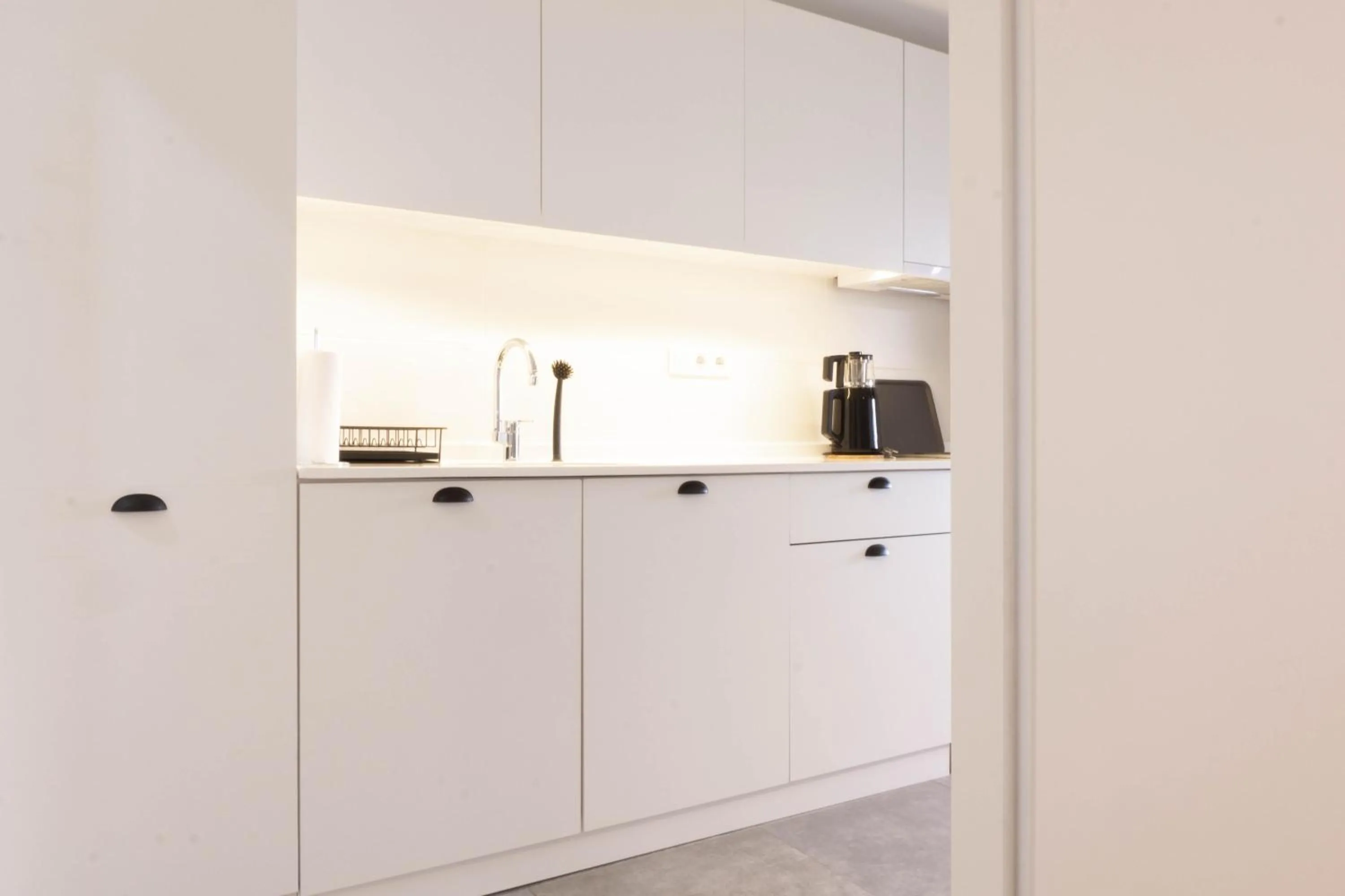 Kitchen or kitchenette in Daphnis Hotel
