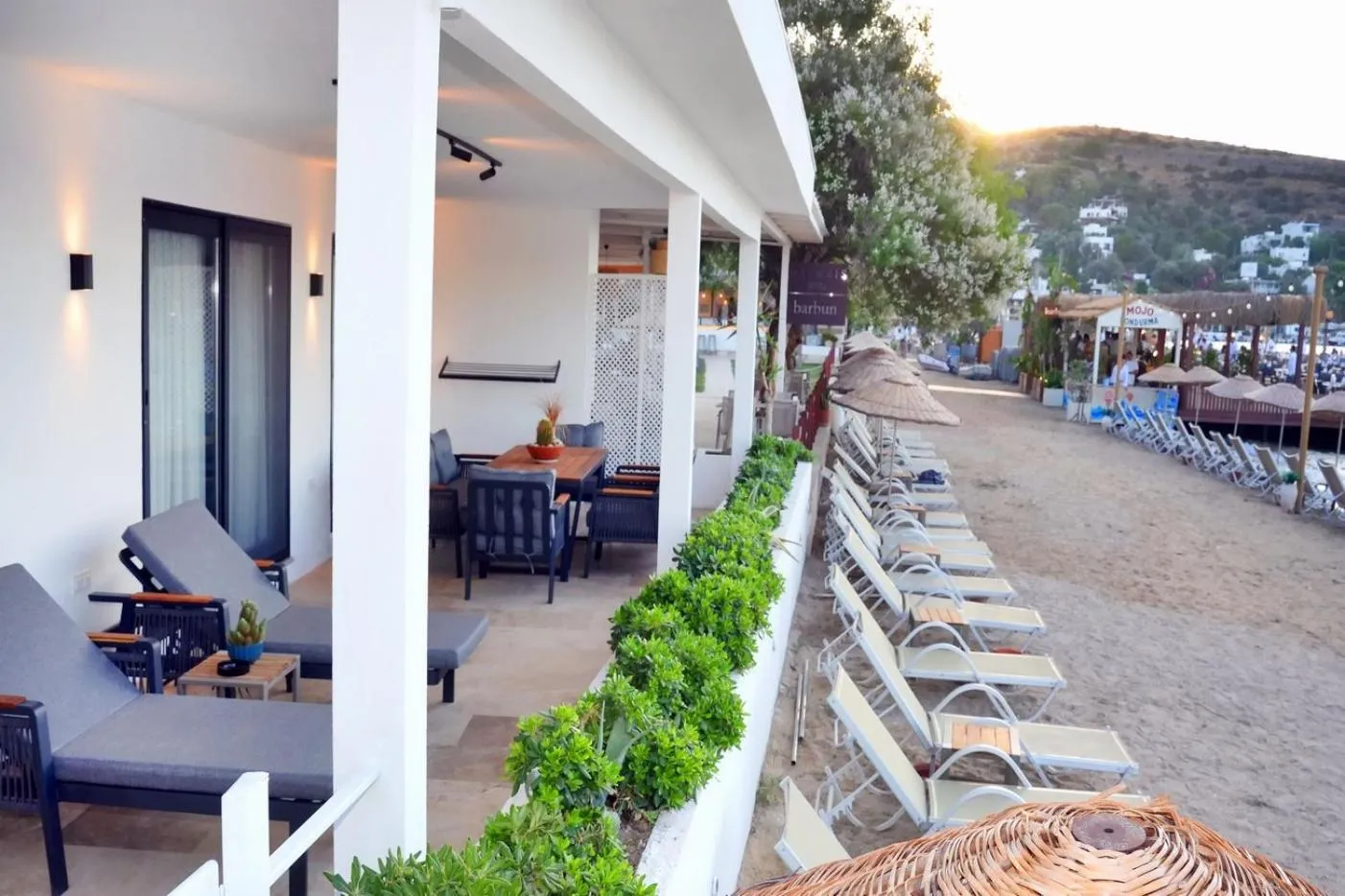 Seating area in Daphnis Hotel