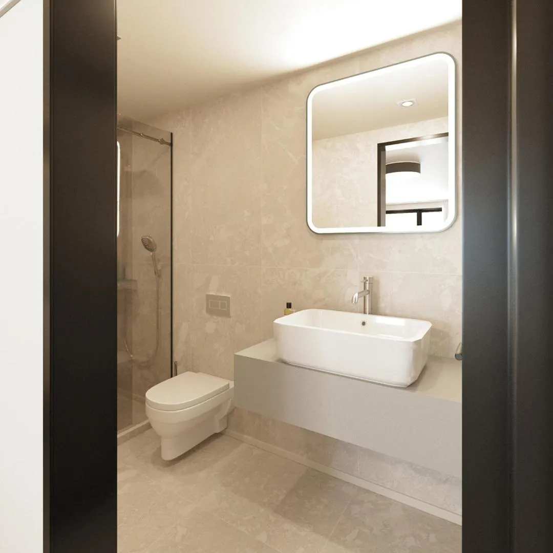 Bathroom in Daphnis Hotel