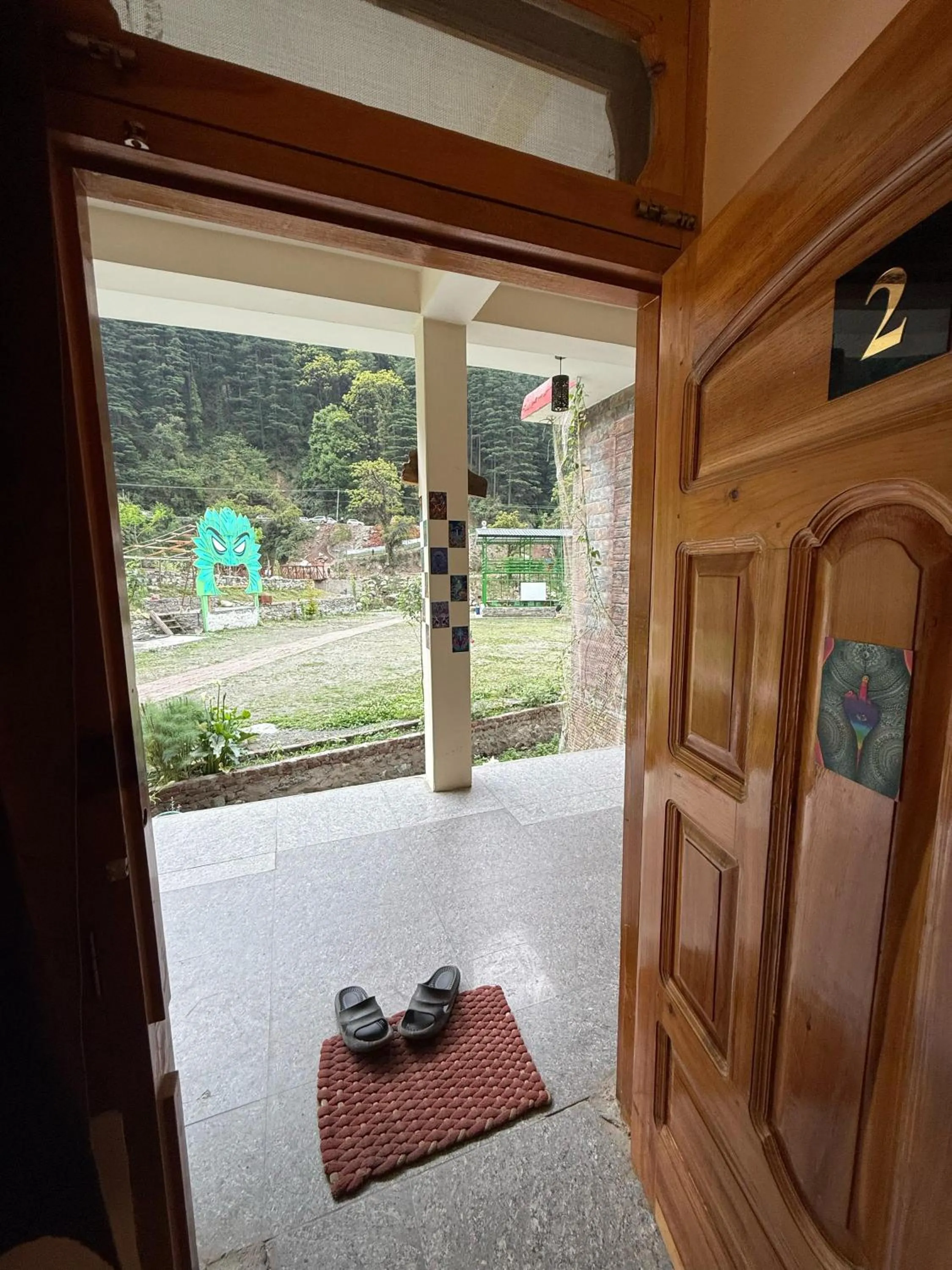 Garden view in Flipsyde Retreat