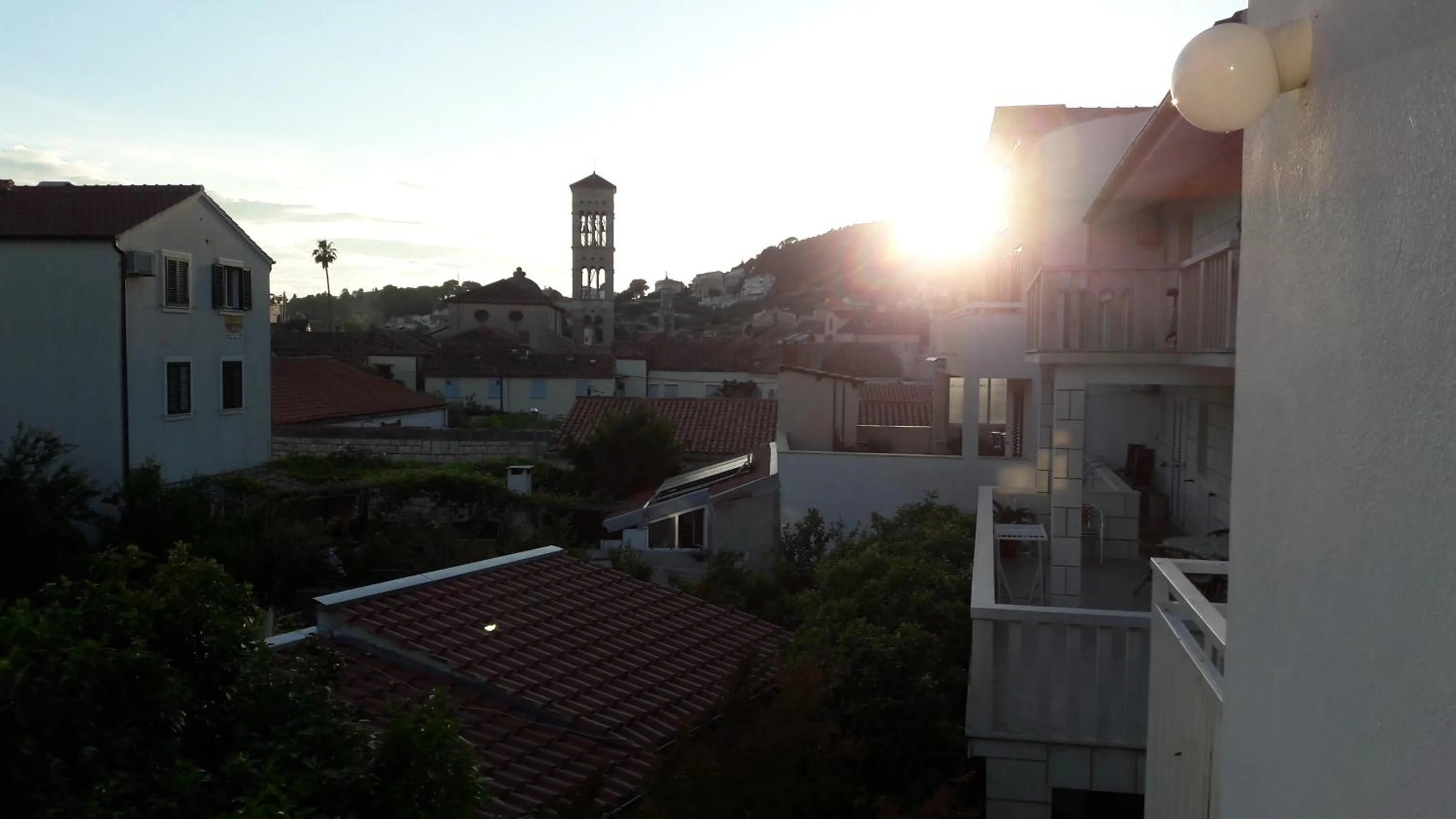 Sunset in Pension Oaza