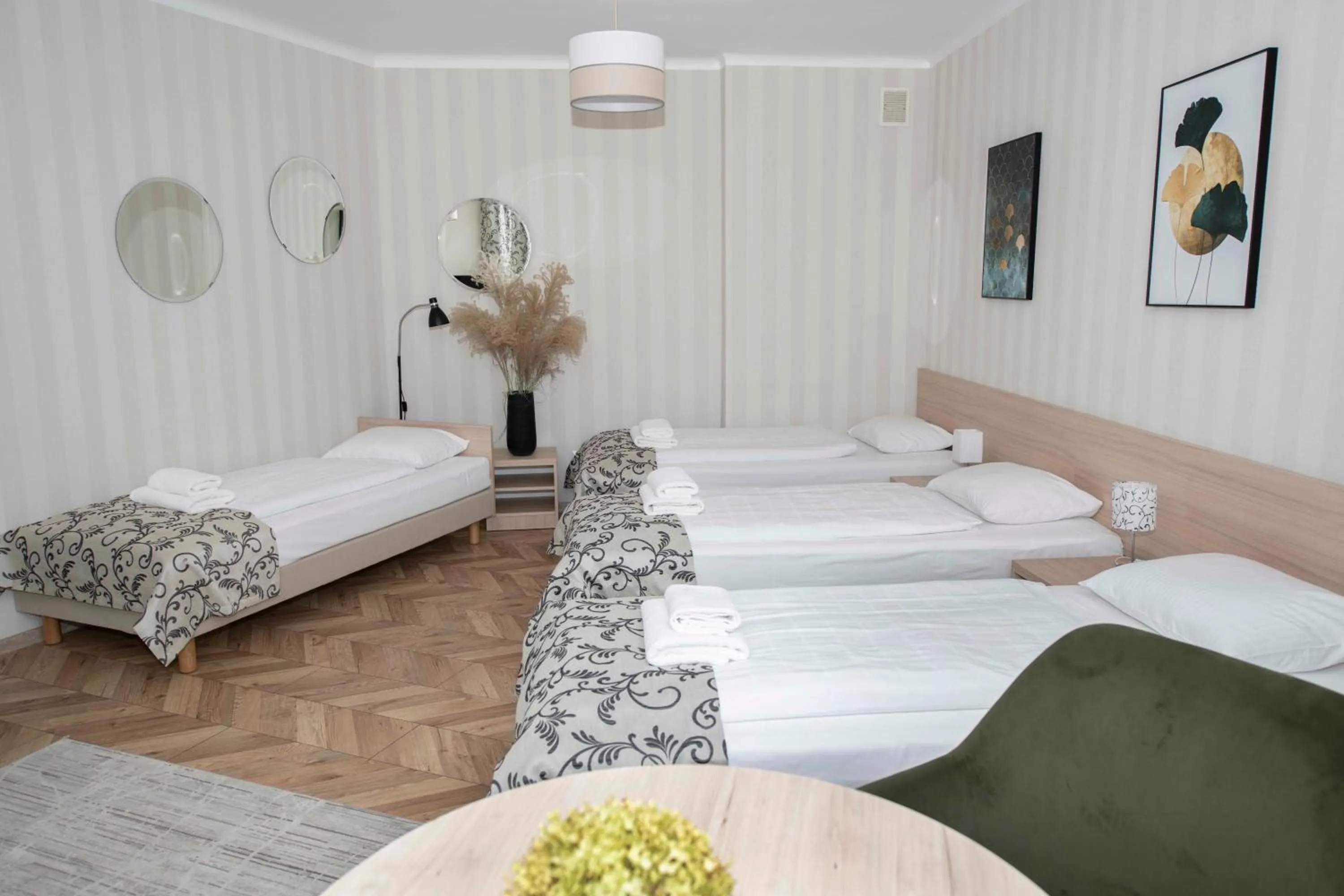 Bed in Hotel Polonia