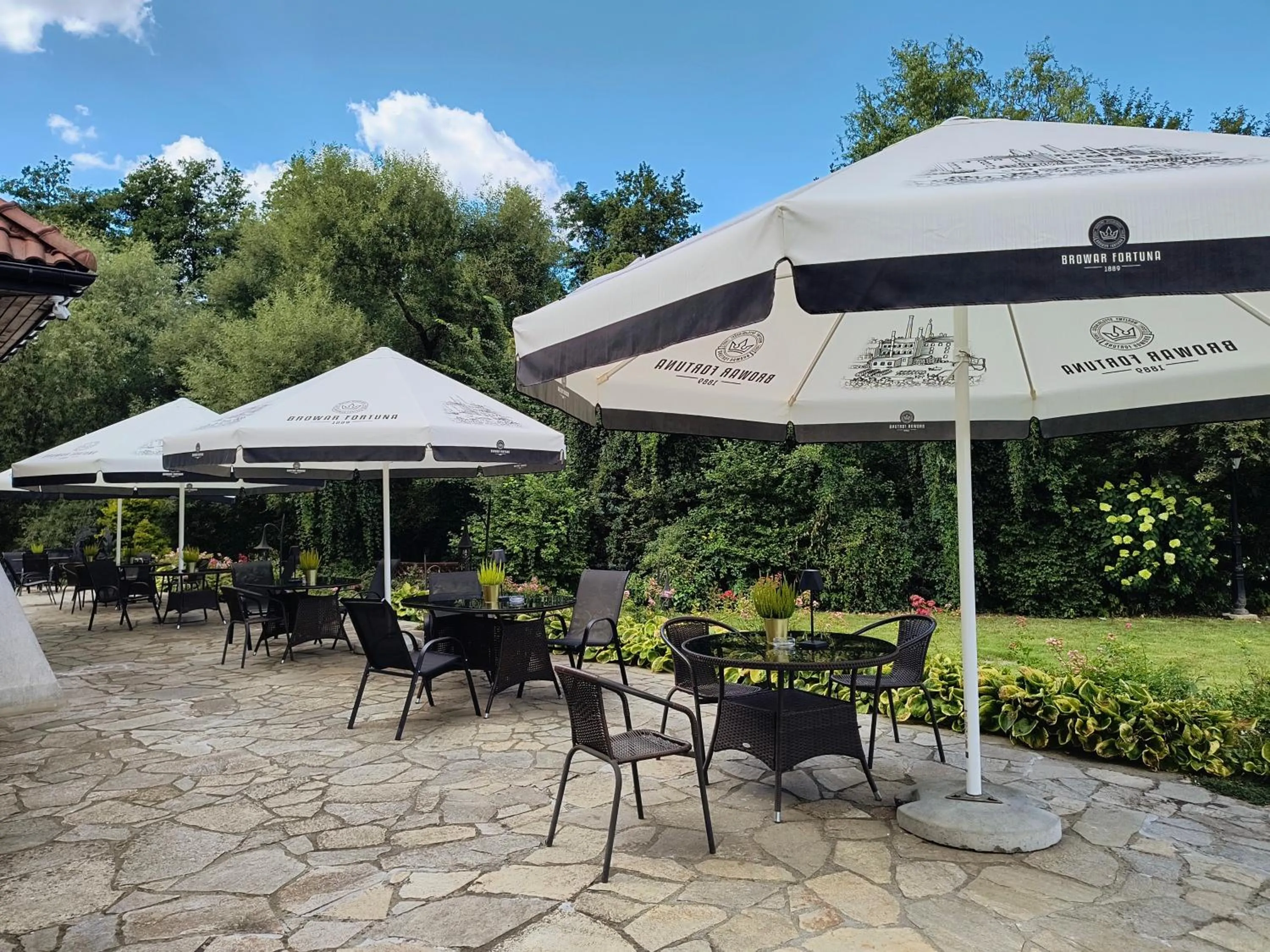 Patio in Hotel Kasztel