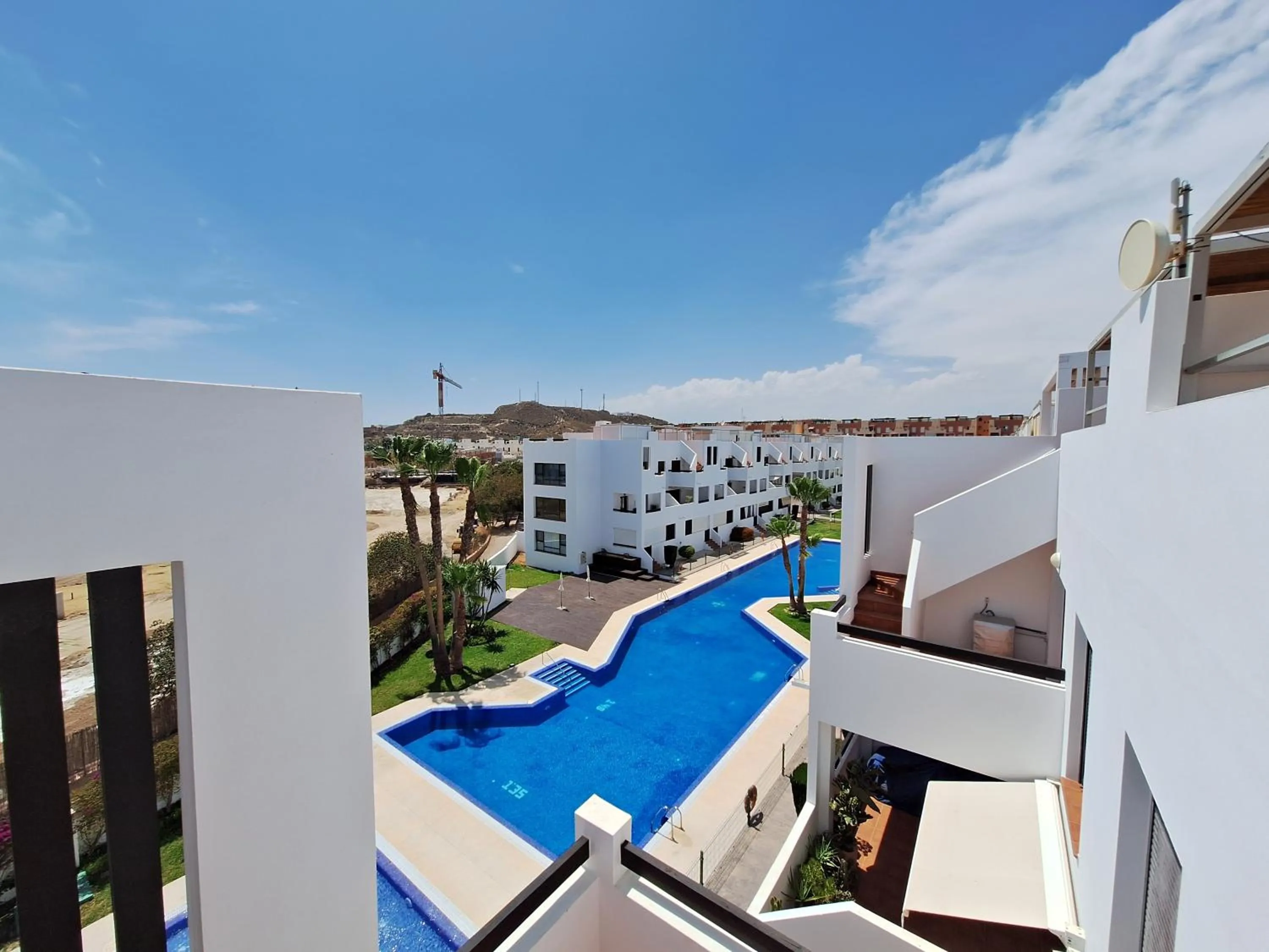 Pool view in Apartamentos Alborada III