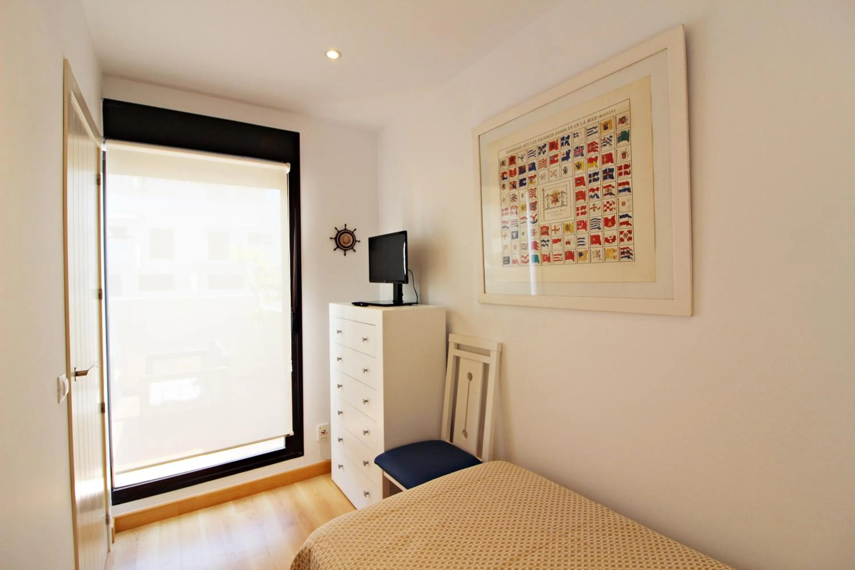 Bedroom, Bed in Apartamentos Alborada III