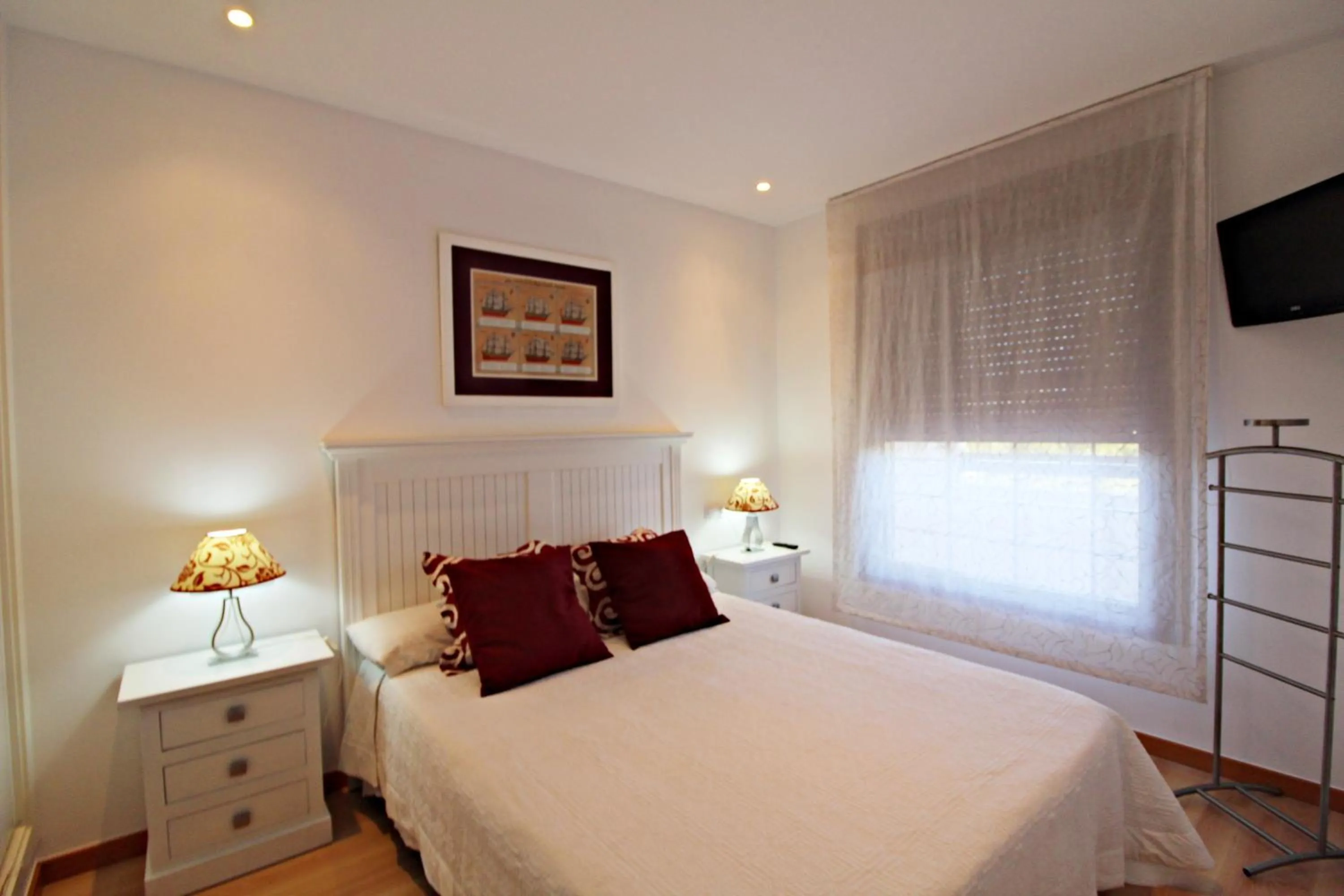 Bedroom, Bed in Apartamentos Alborada III