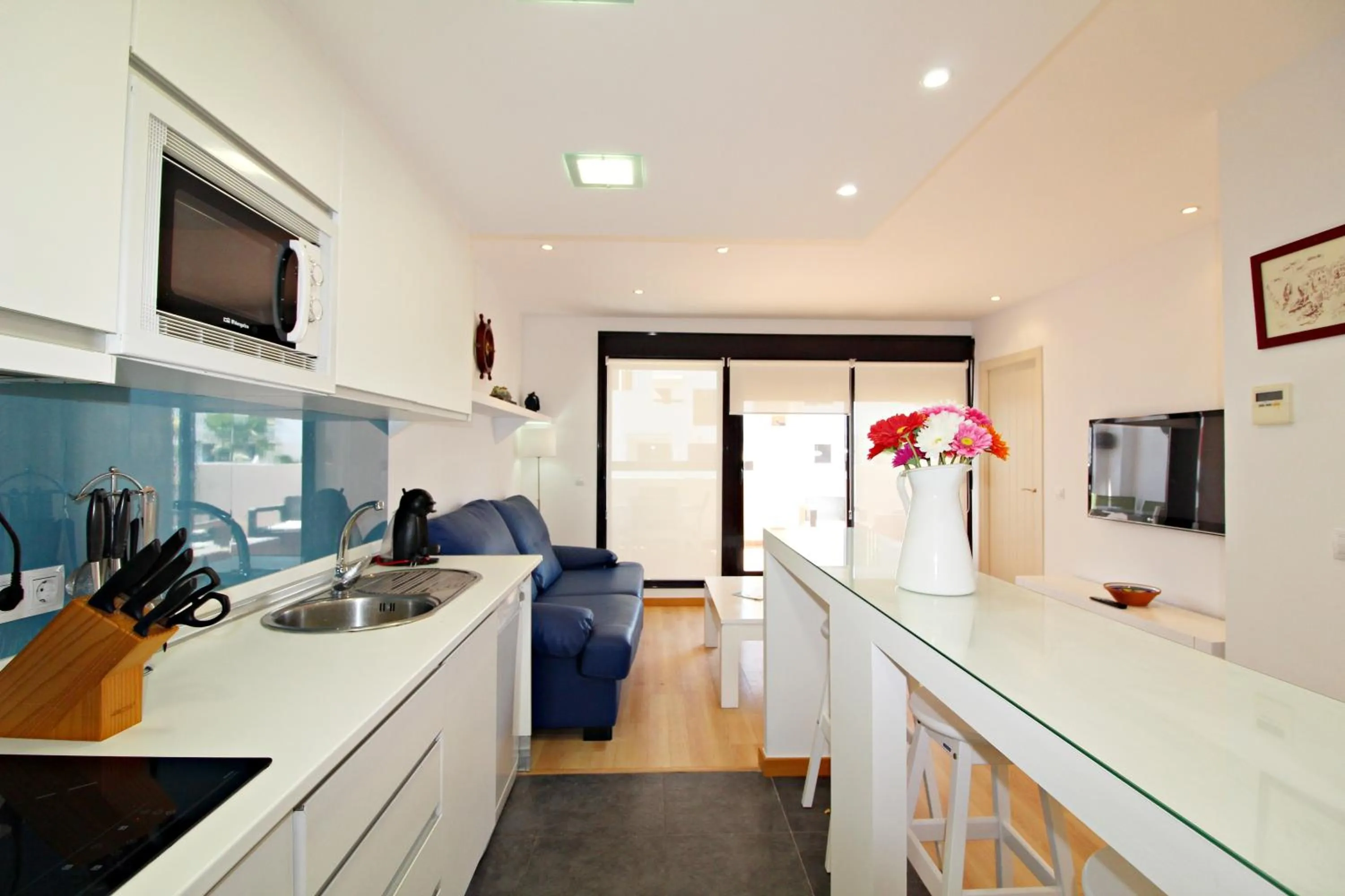 Kitchen or kitchenette in Apartamentos Alborada III