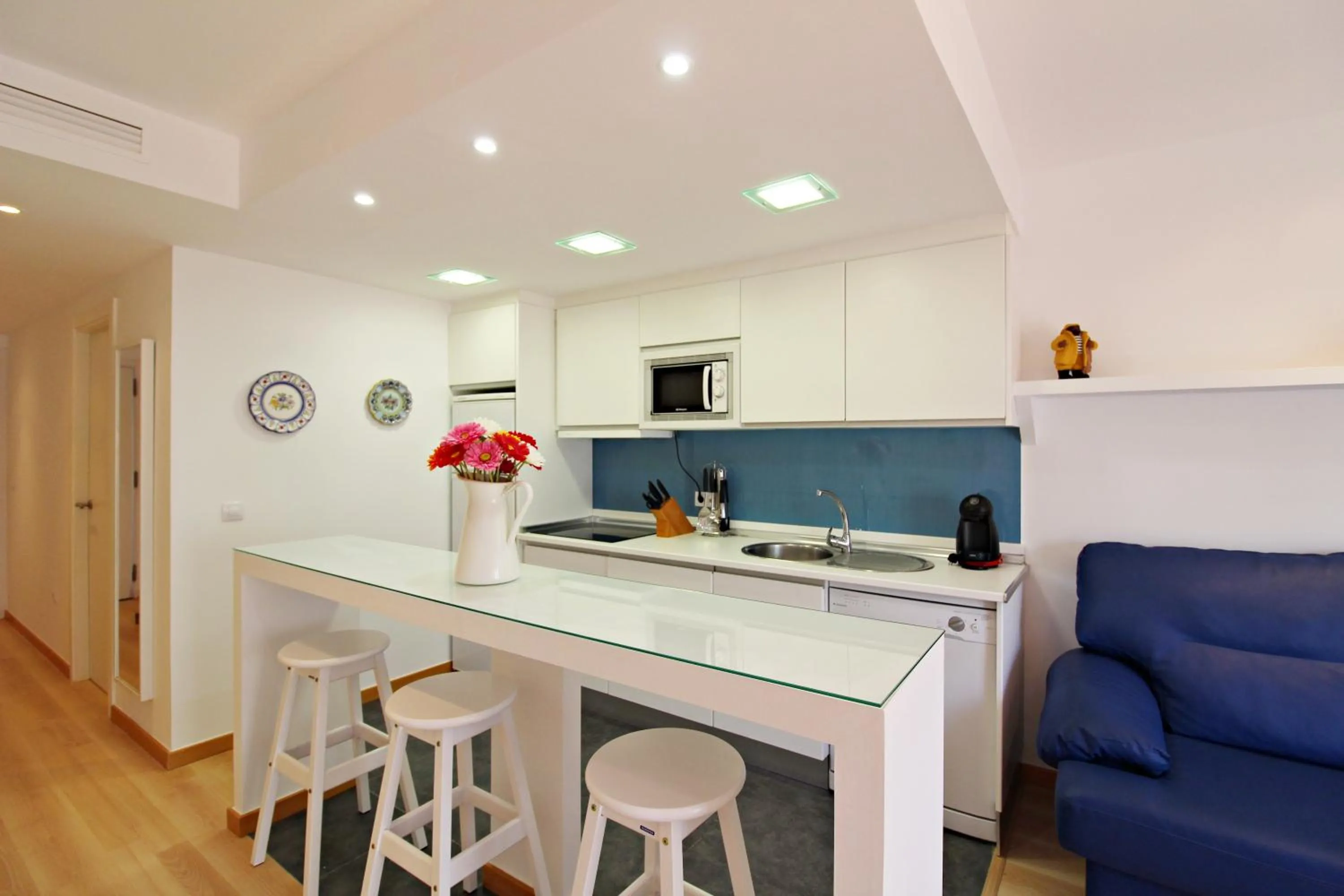 Kitchen or kitchenette in Apartamentos Alborada III