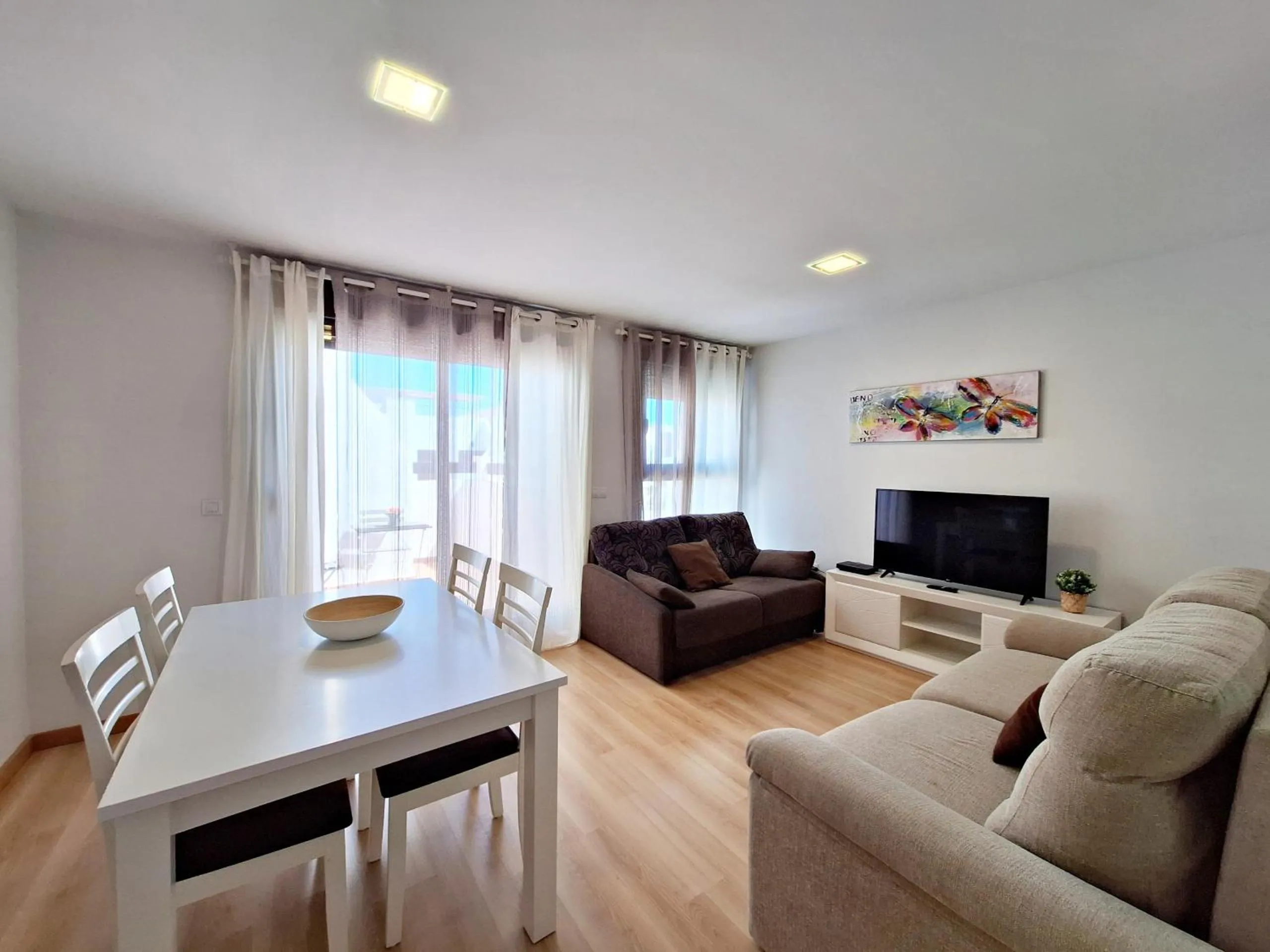 Dining area in Apartamentos Alborada III