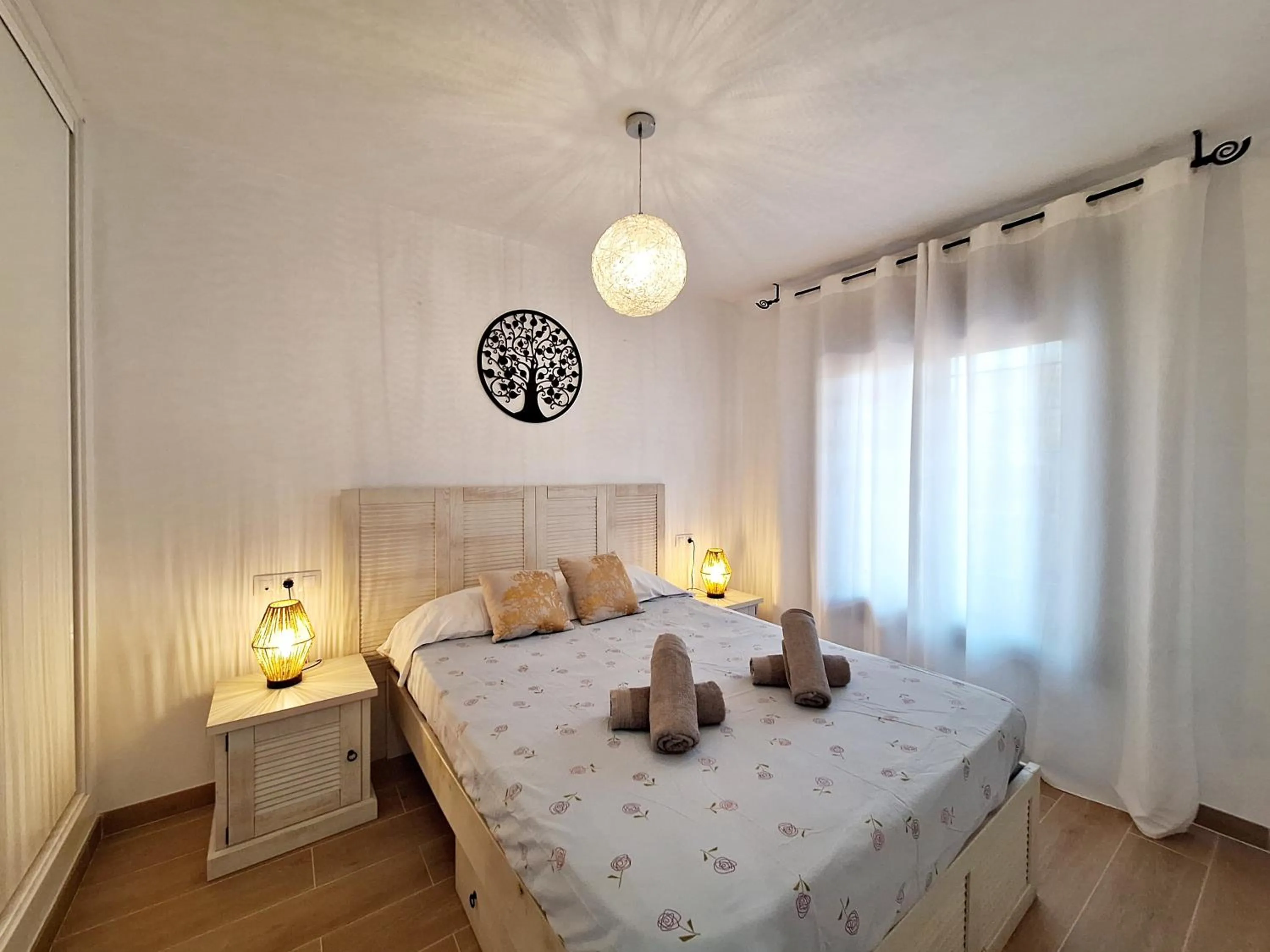 Bedroom, Bed in Apartamentos Alborada III