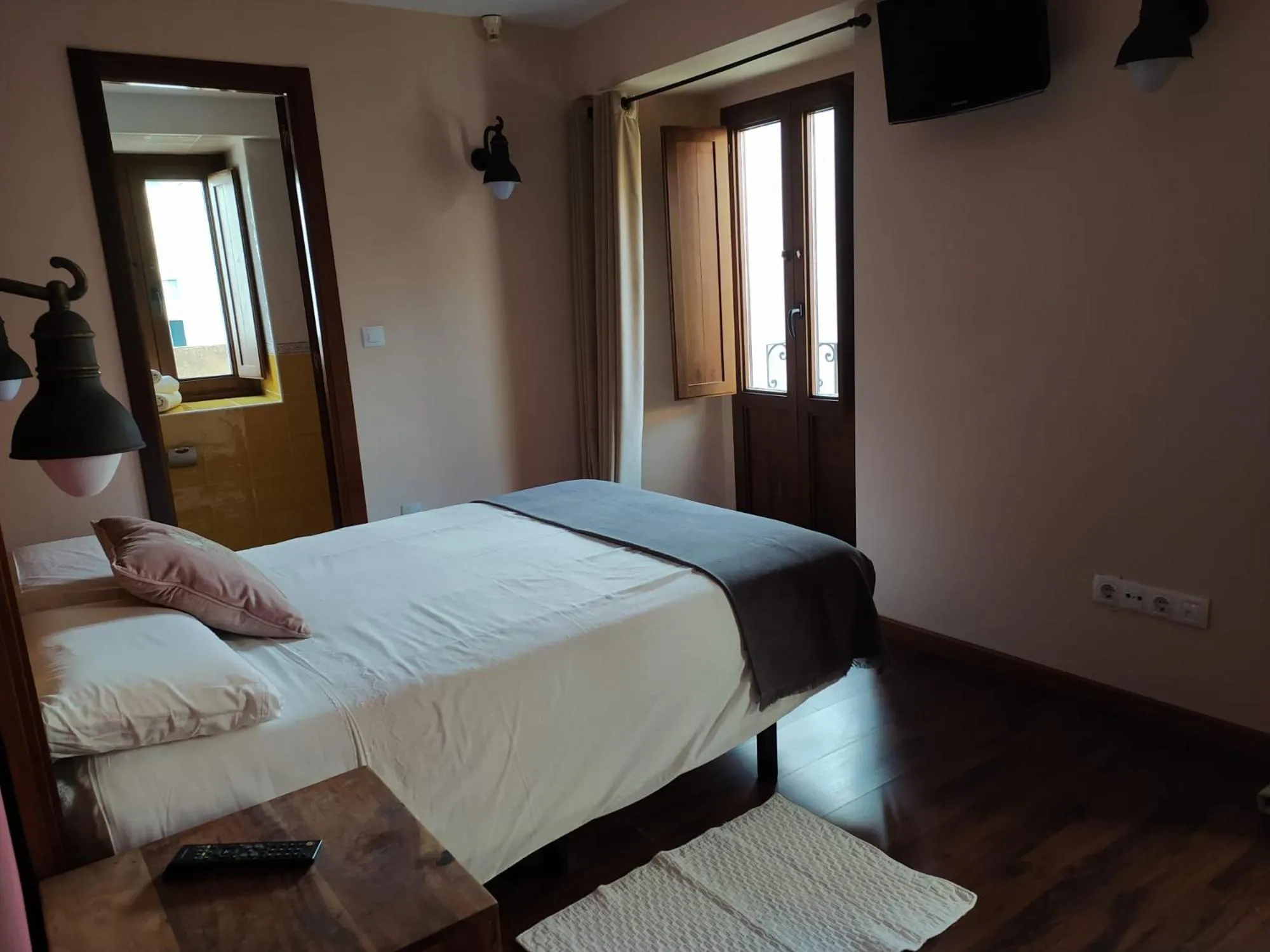 Bed in Hotel Cabo Ortegal