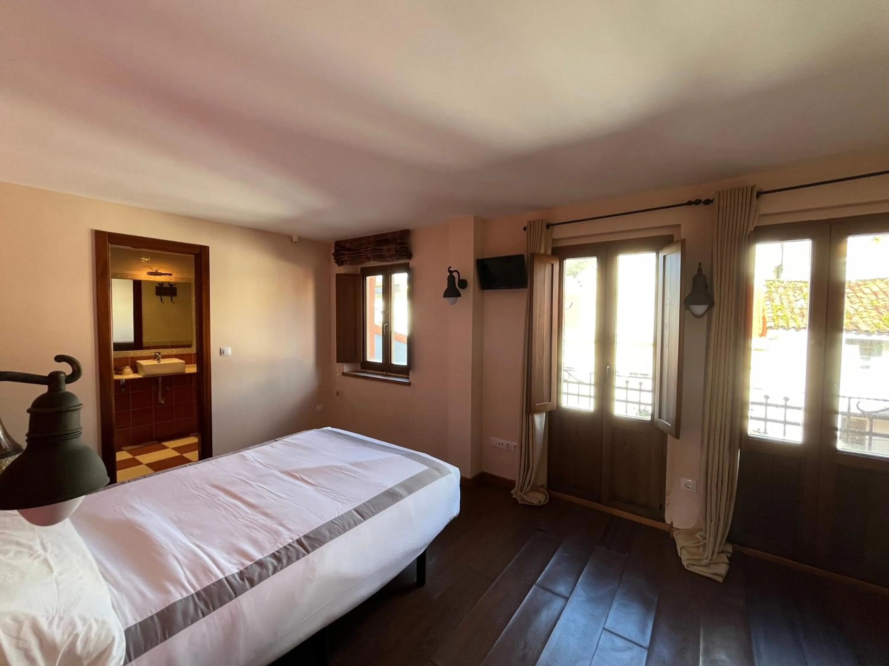 Bed in Hotel Cabo Ortegal